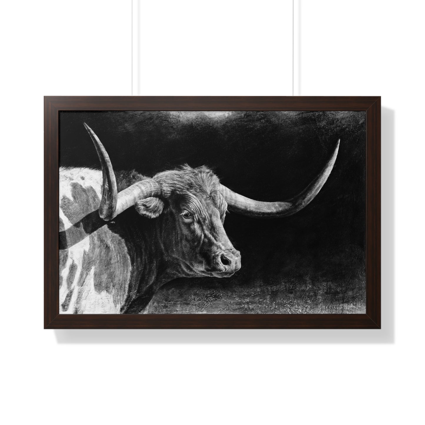 "Longhorn II" Framed Paper Print