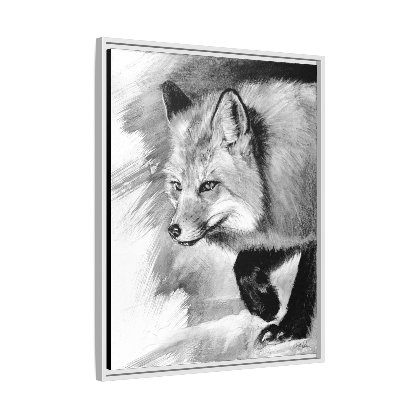 "Fox" Framed Canvas