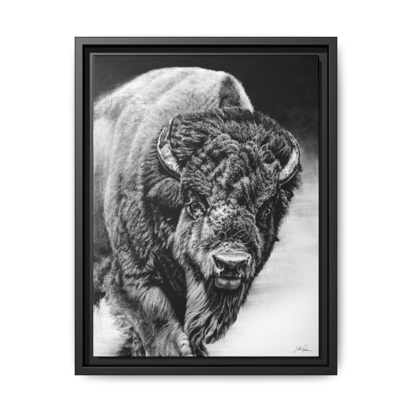 "Heavyweight Champ" Framed Canvas