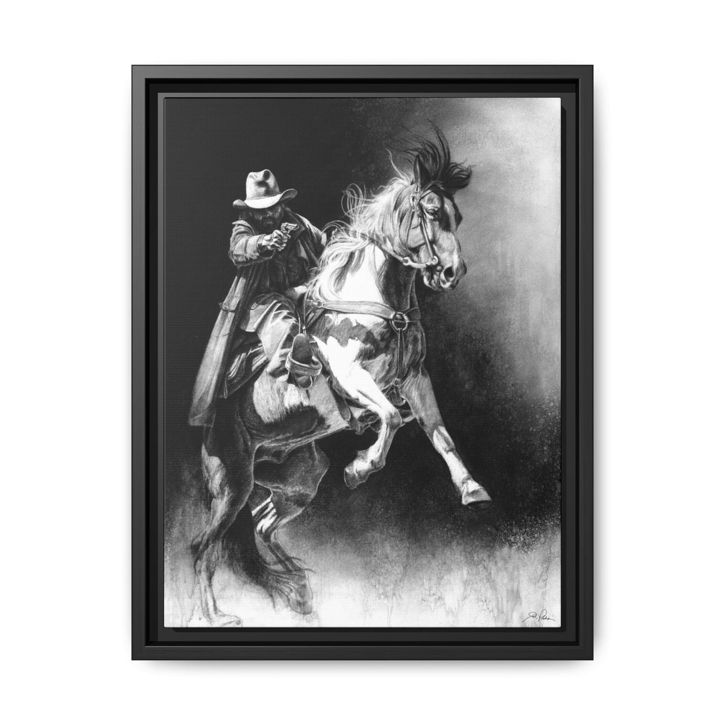 "Rough Rider" Framed Canvas