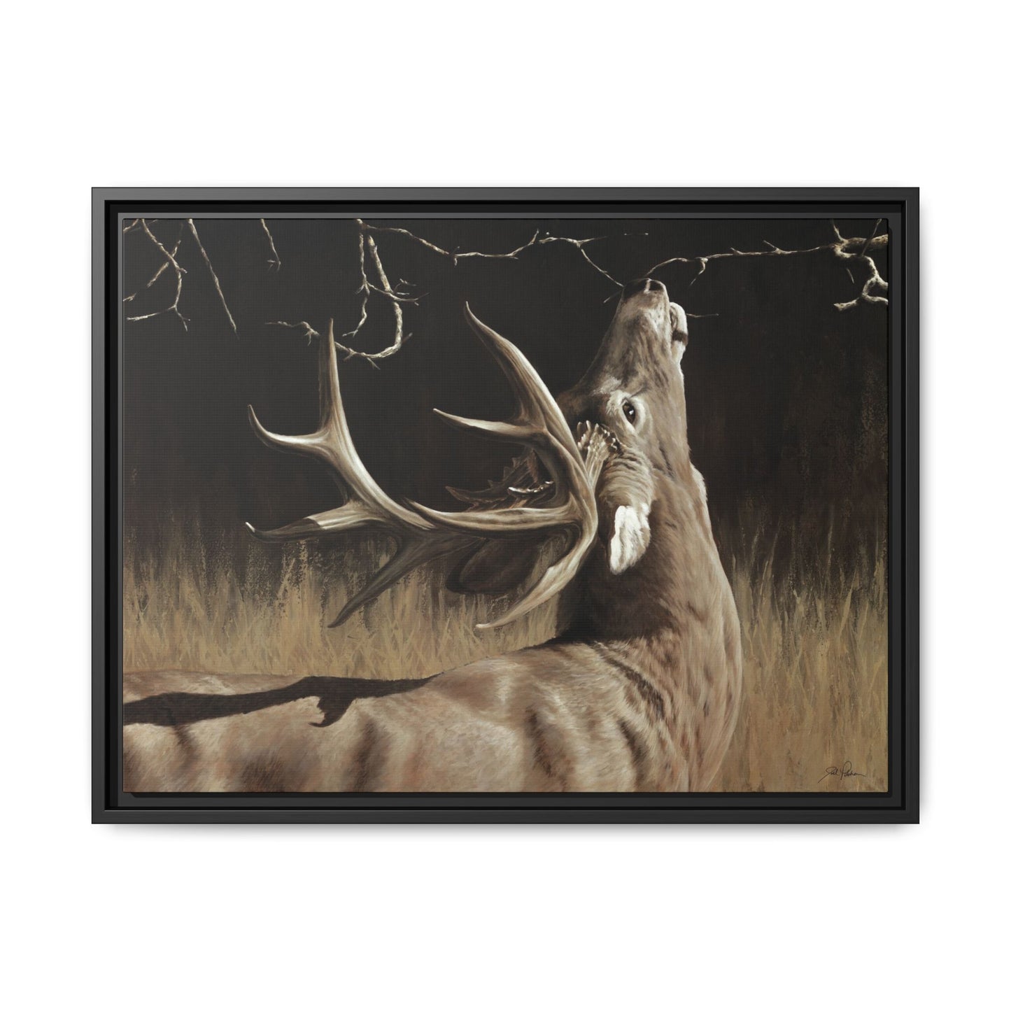 "Calling Card" Framed Canvas