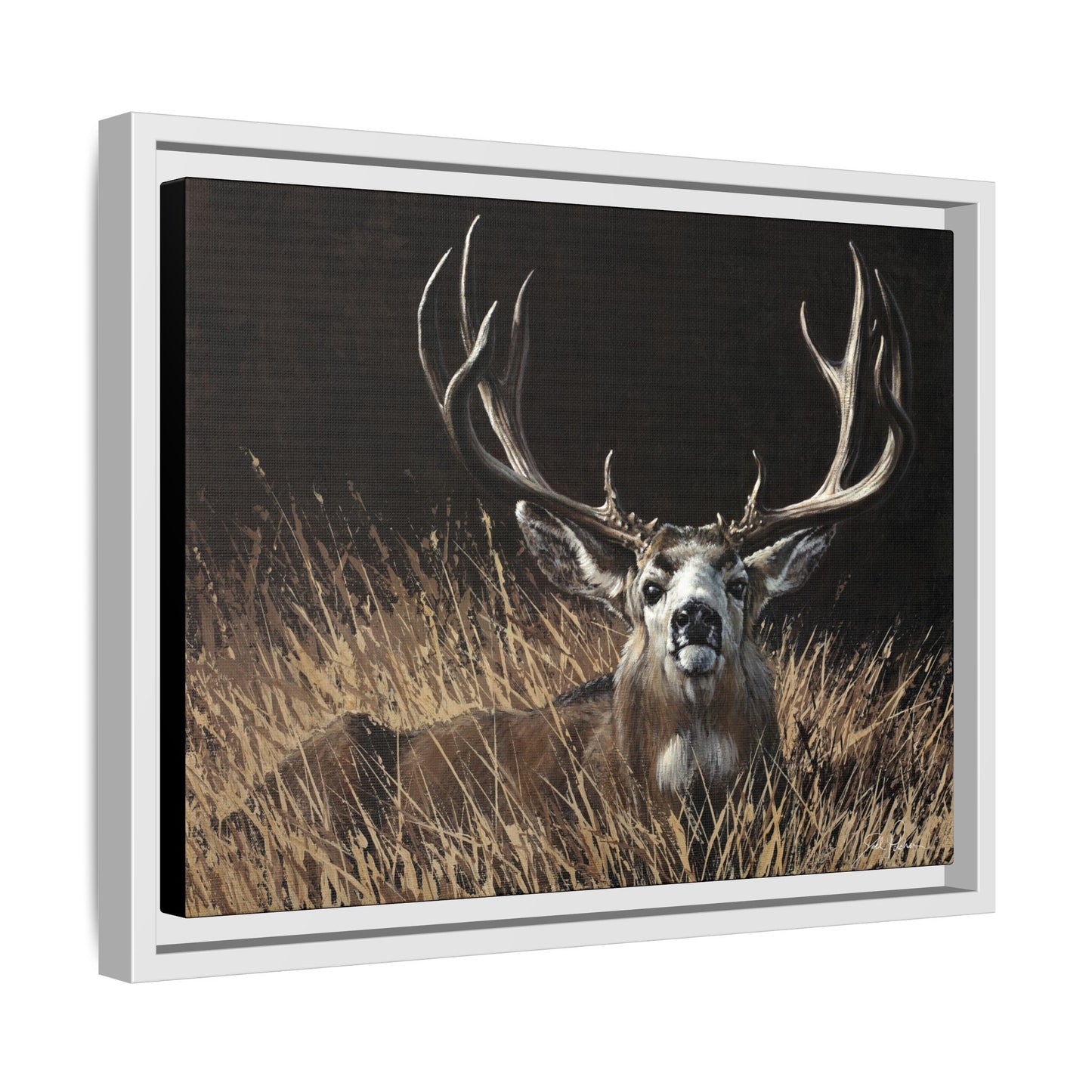 "Eye Contact" Framed Canvas