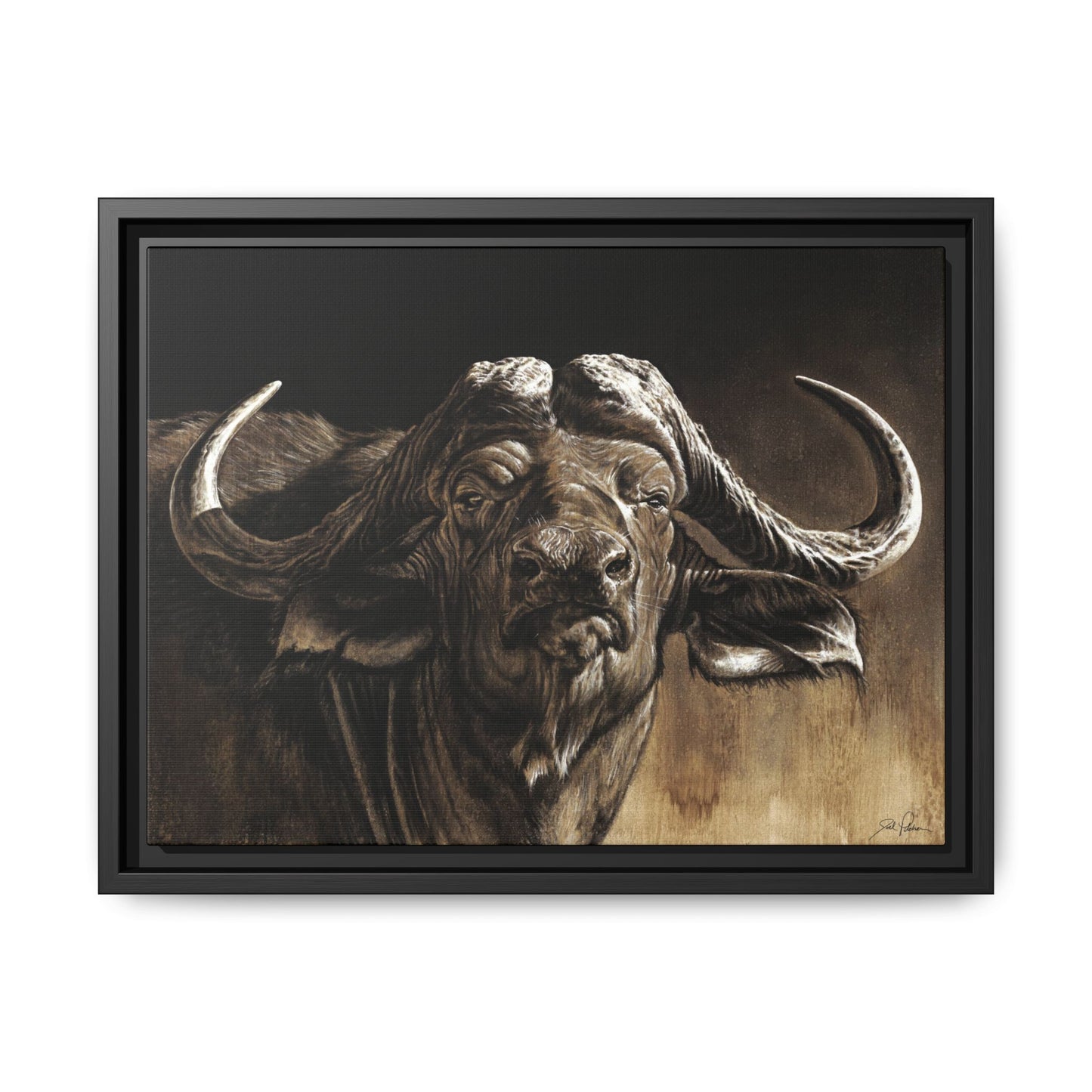 "Debt Collector" Framed Canvas