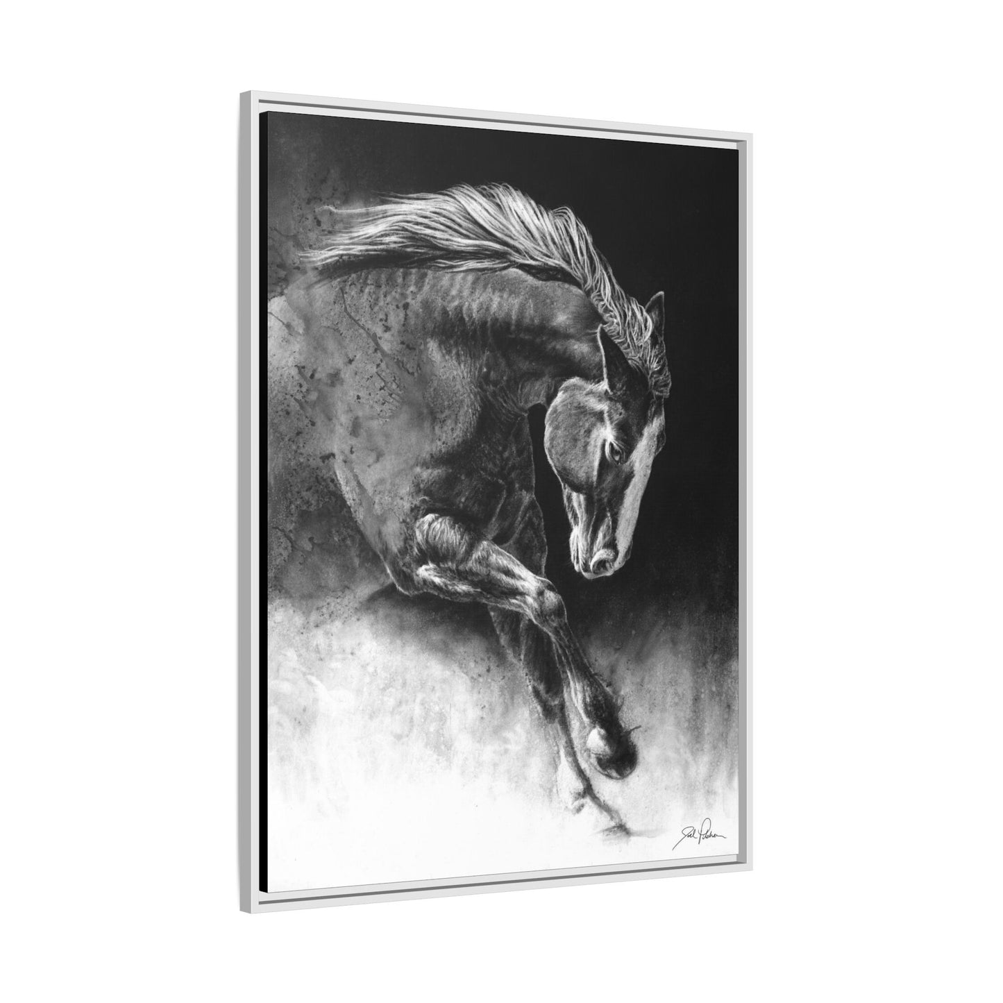 "Unbridled" Framed Canvas