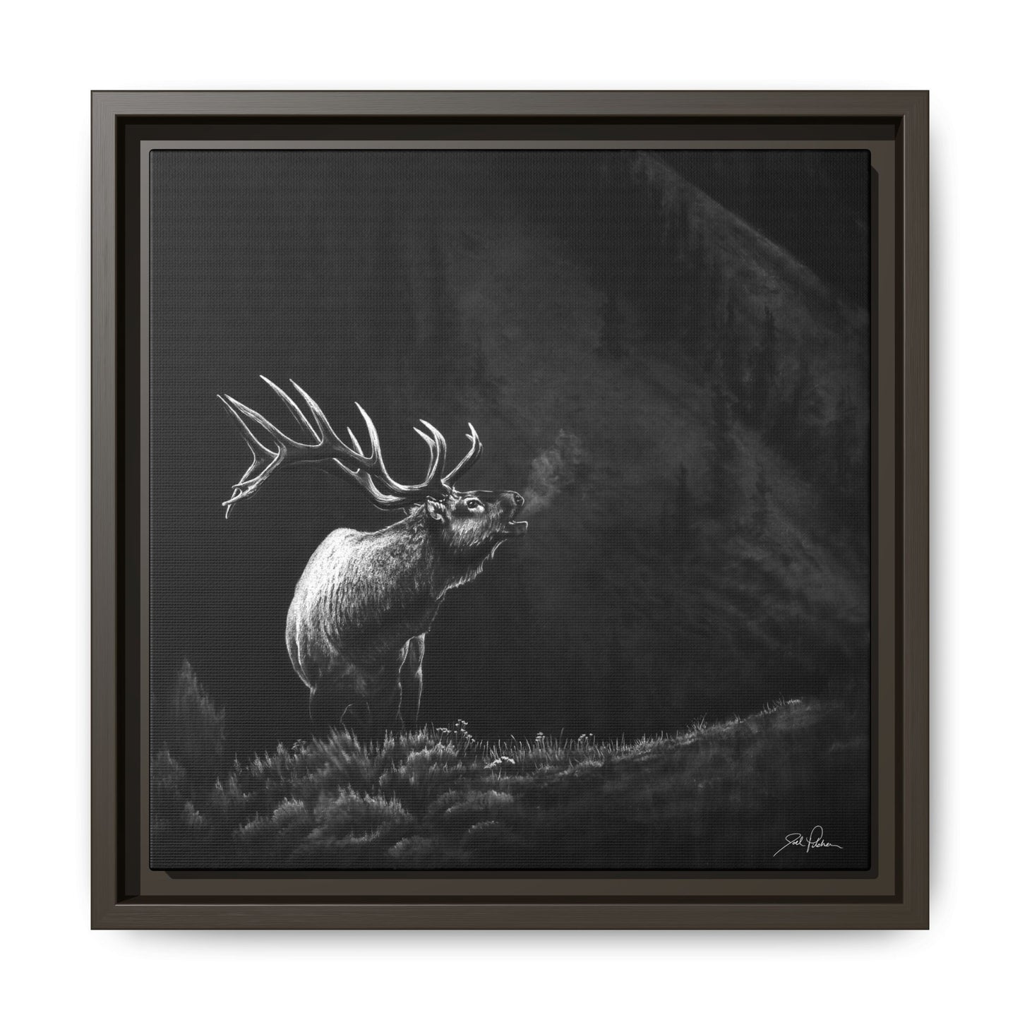 "Mountain Monarch" Framed Canvas