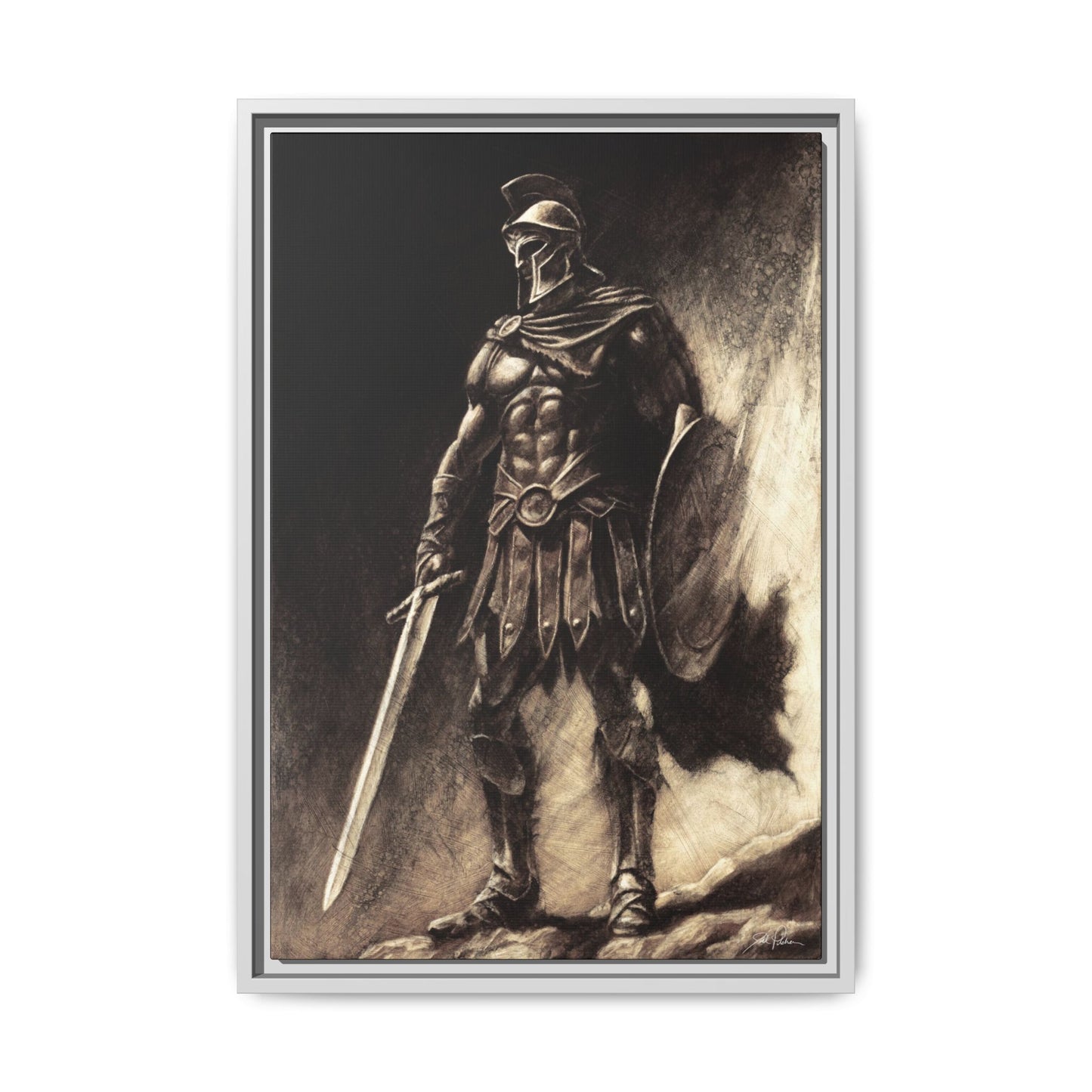 "Armor of God" Framed Canvas