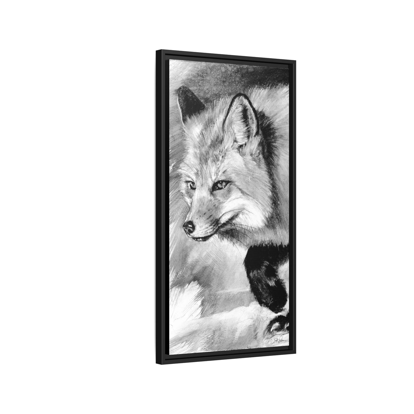 "Fox" Framed Canvas