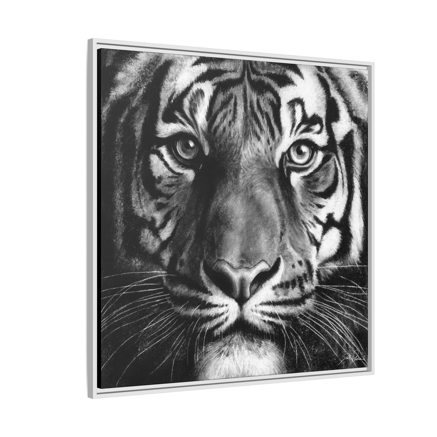 "Tiger" Framed Canvas