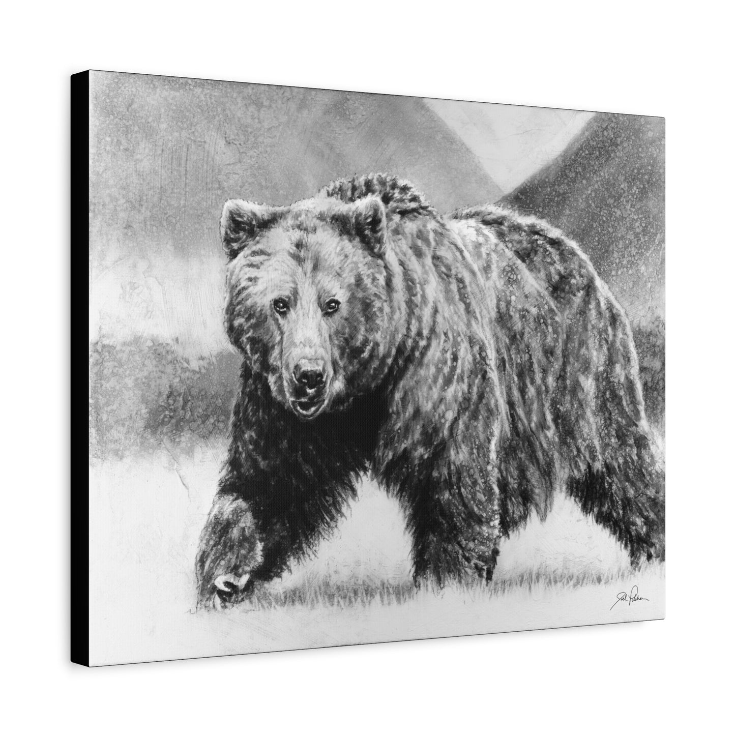 "Grizzly II" Stretched Canvas