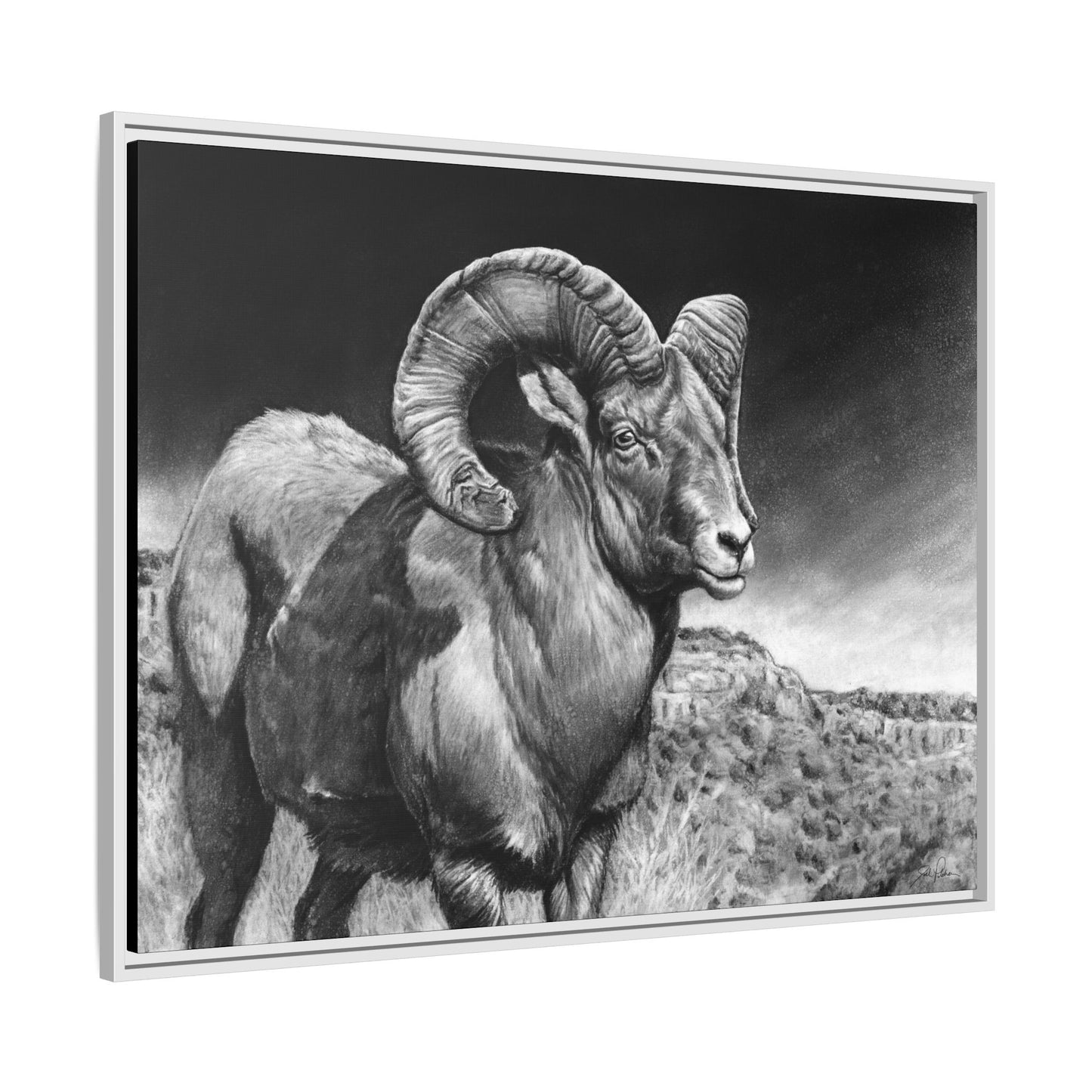 "High Class" Framed Canvas