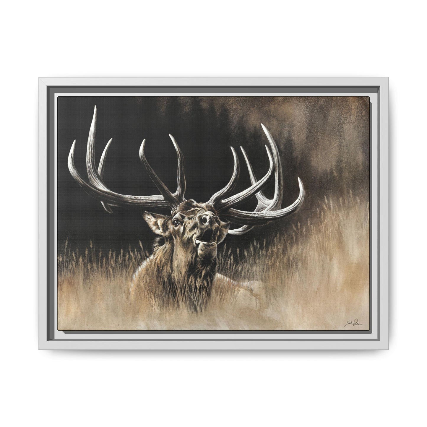 "Wake Up Call" Framed Canvas