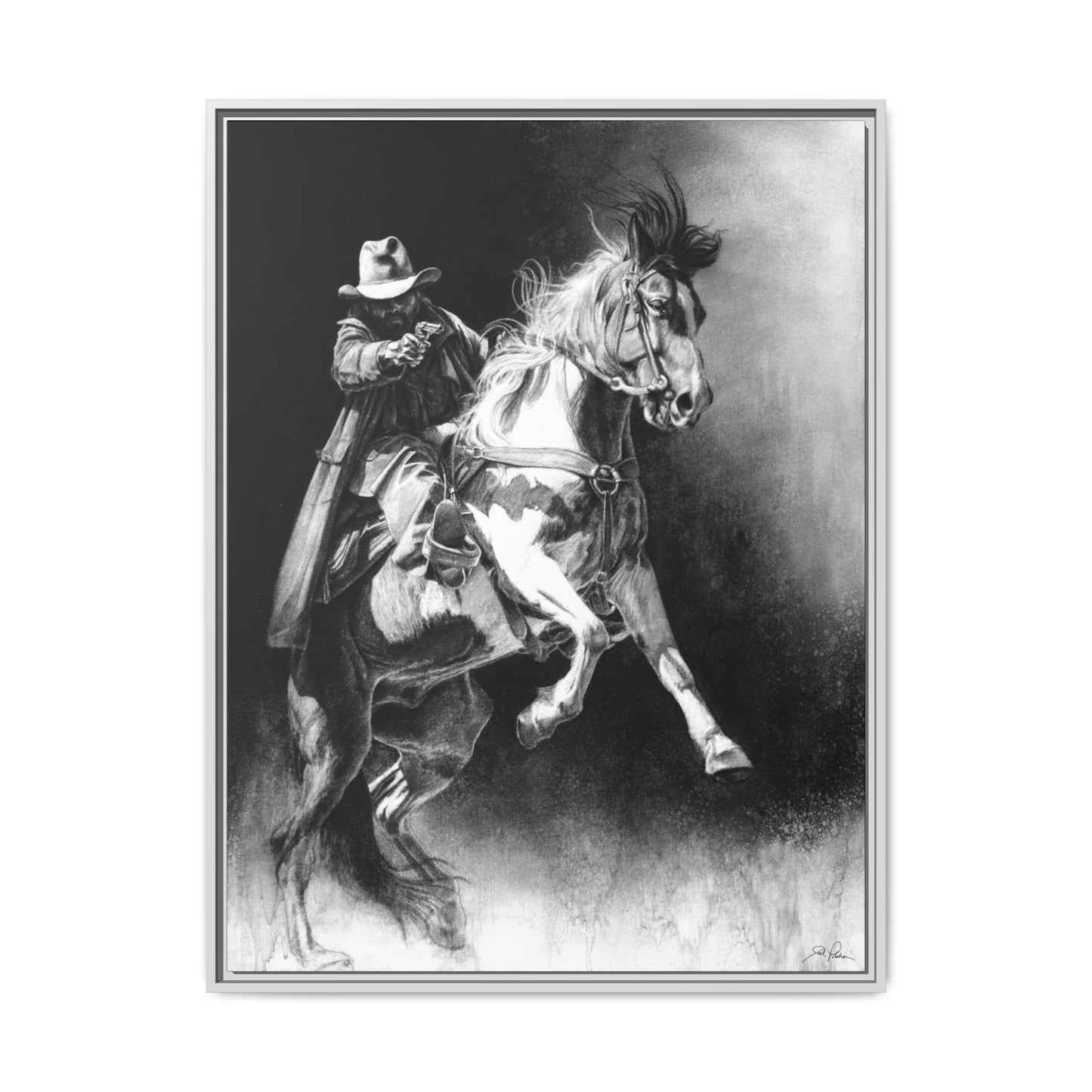 "Rough Rider" Framed Canvas