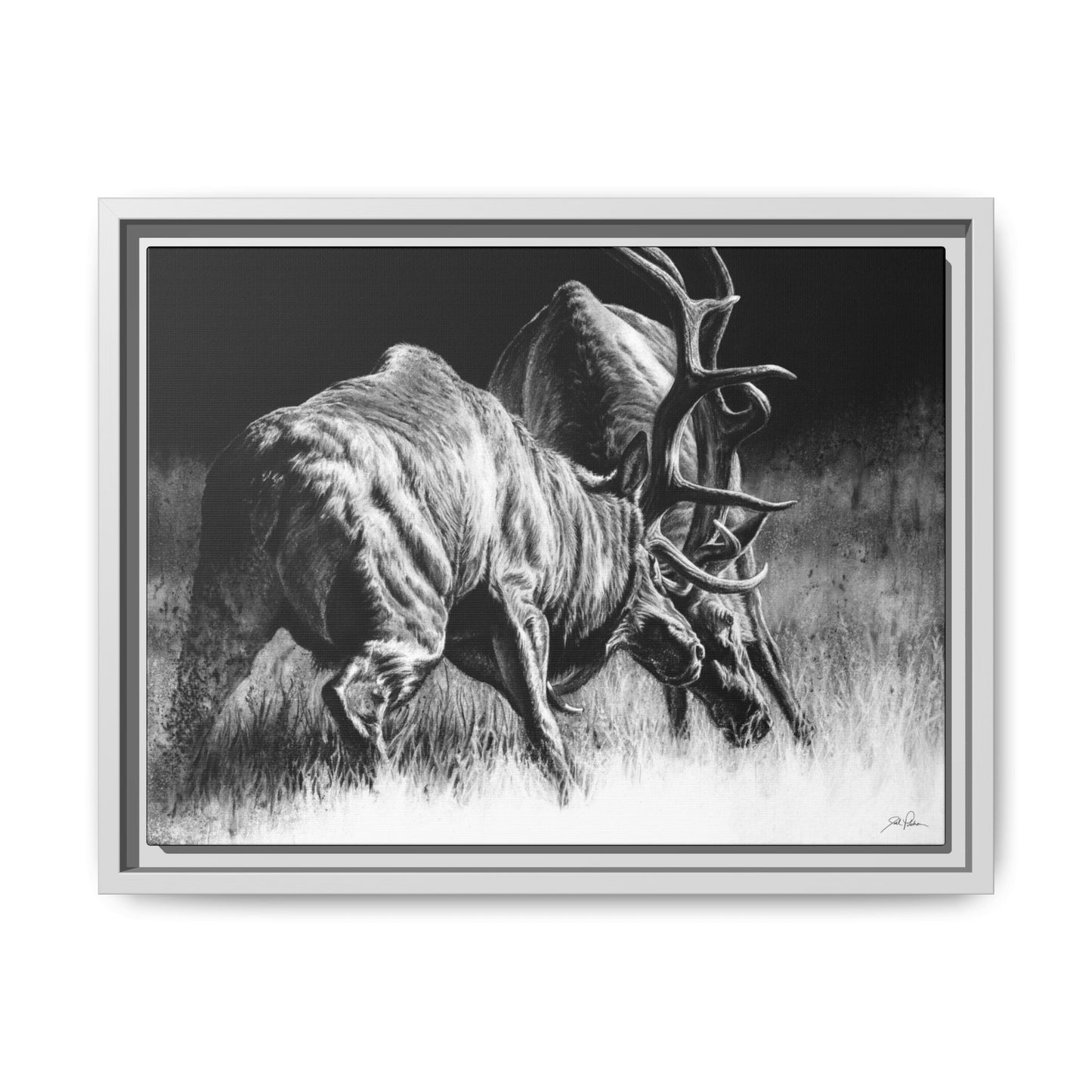 "Winner Takes All" Framed Canvas