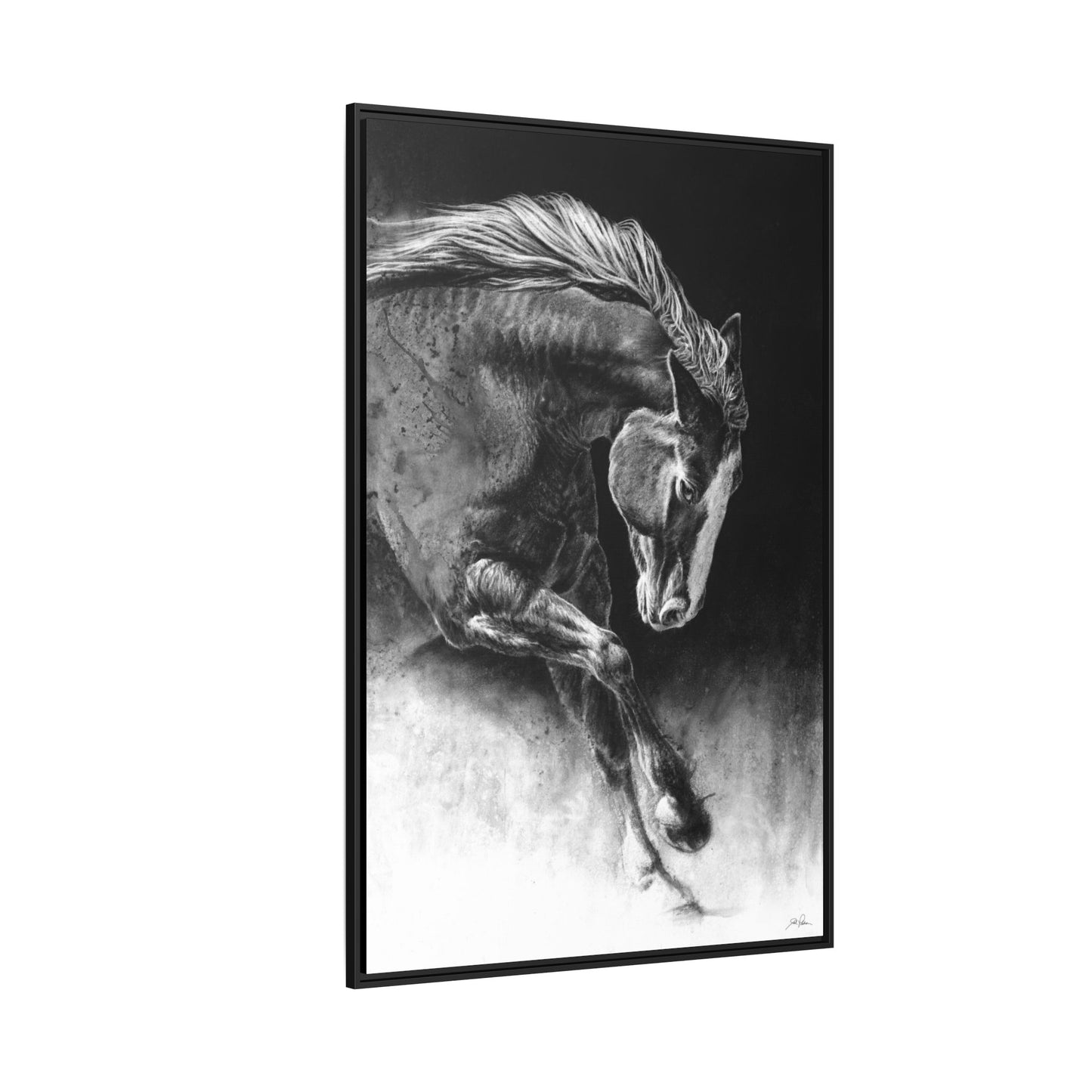 "Unbridled" Framed Canvas