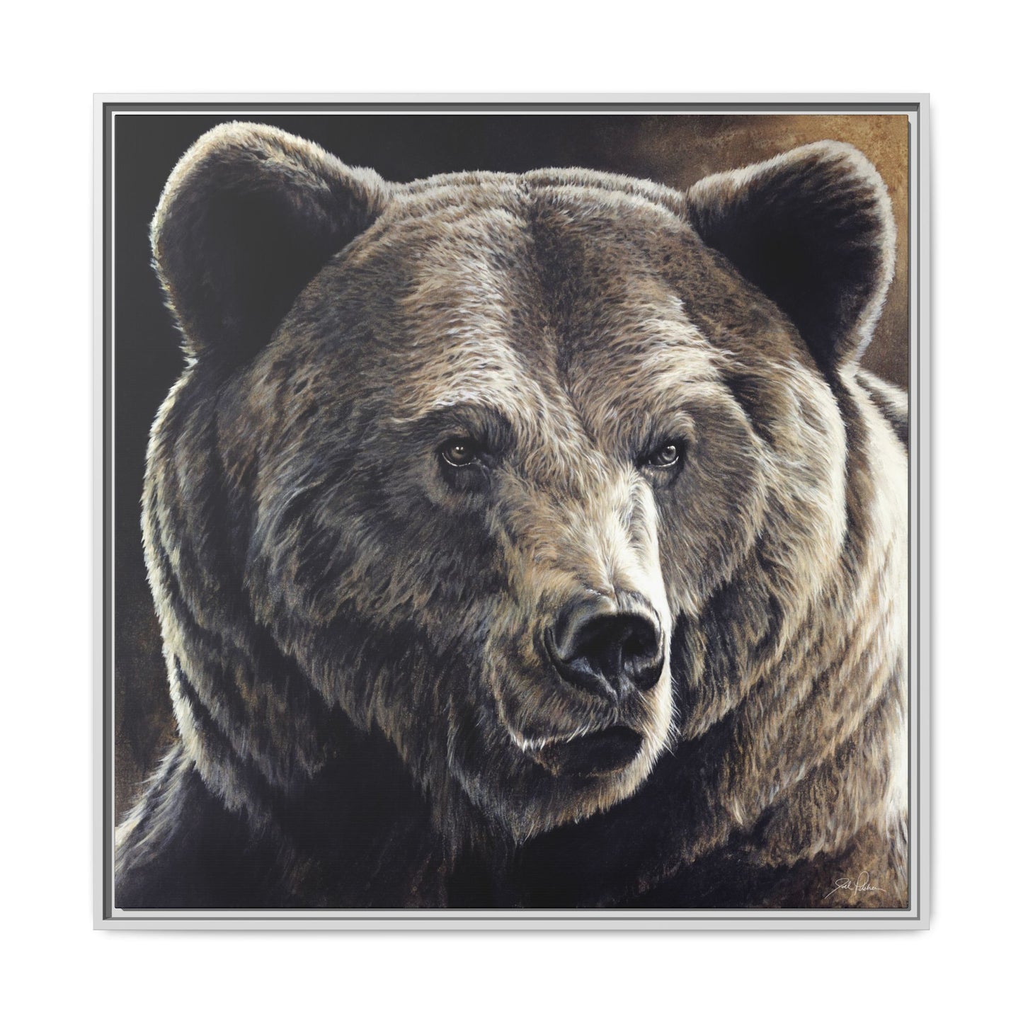 "Kodiak" Framed Canvas
