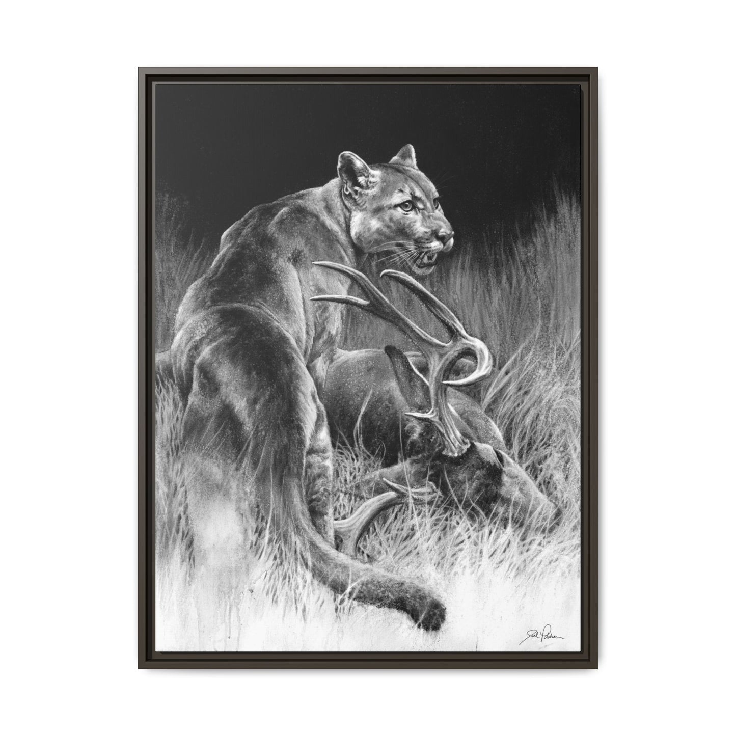 "Food Chain" Framed Canvas
