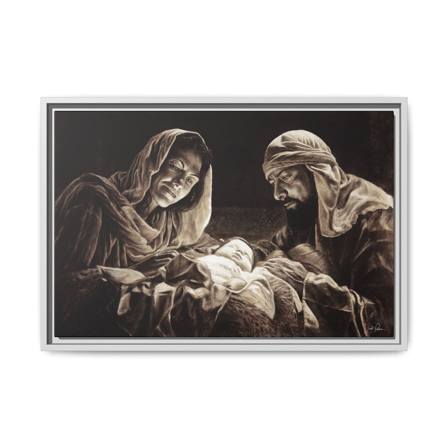"Light of the World" Framed Canvas