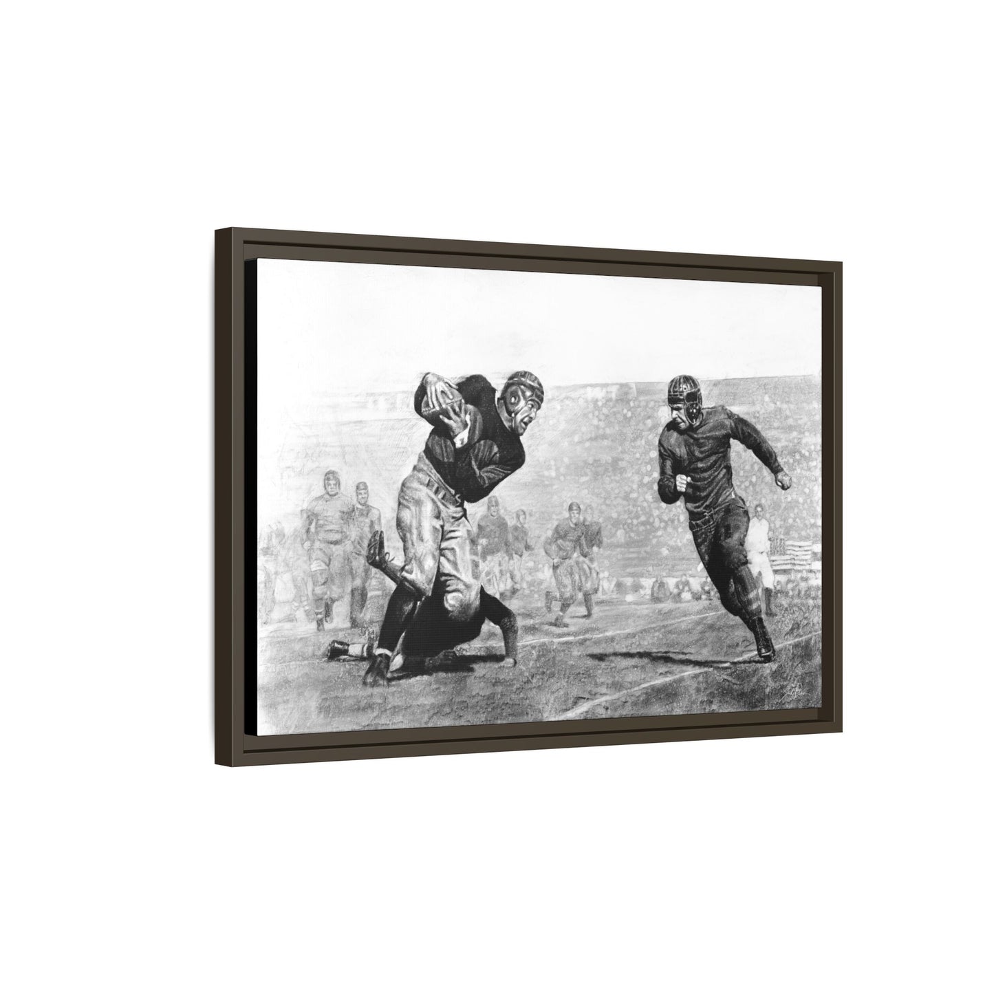 "Leatherheads" Framed Canvas