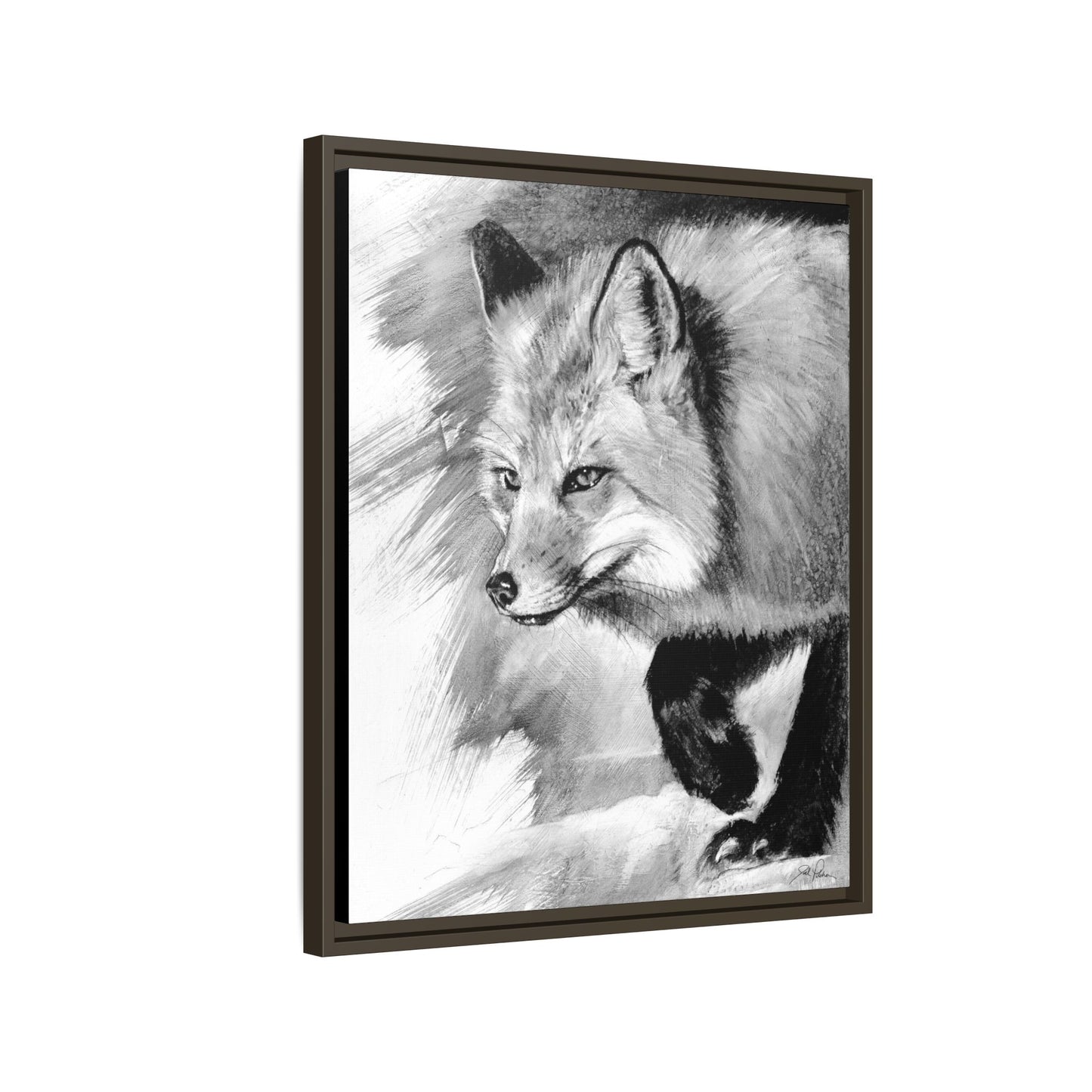 "Fox" Framed Canvas