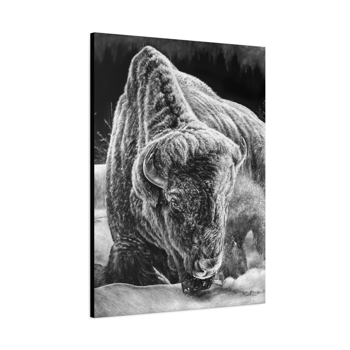"Snowman" Stretched Canvas