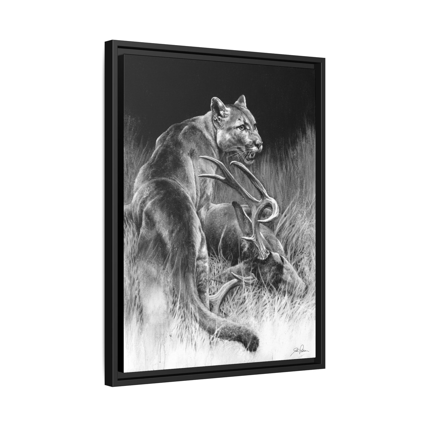 "Food Chain" Framed Canvas