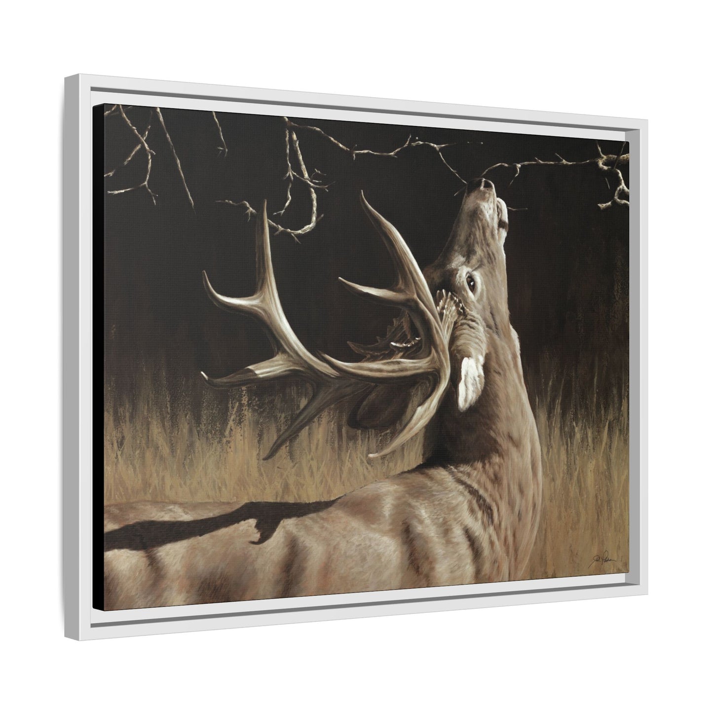 "Calling Card" Framed Canvas