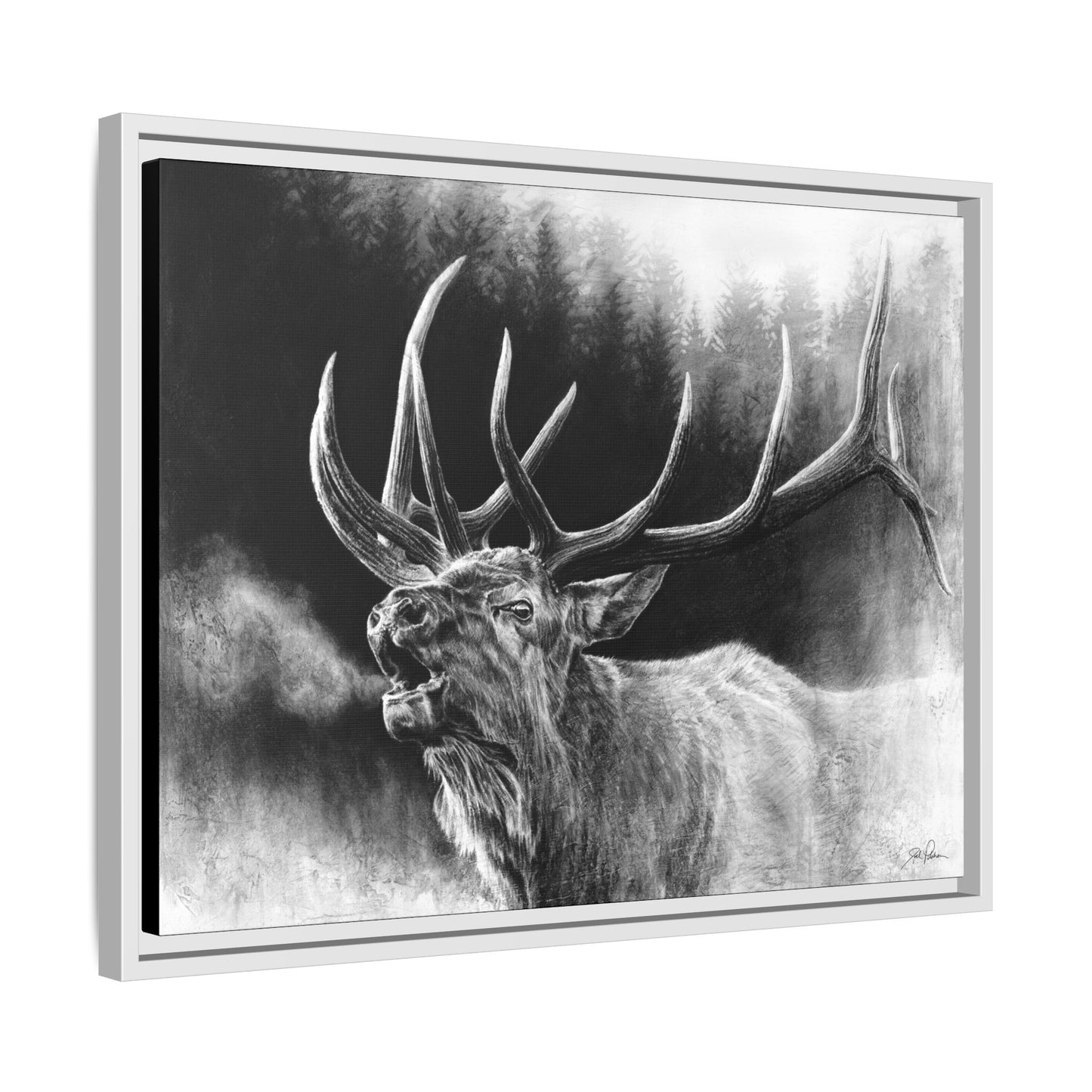 "Bugle Boy" Framed Canvas