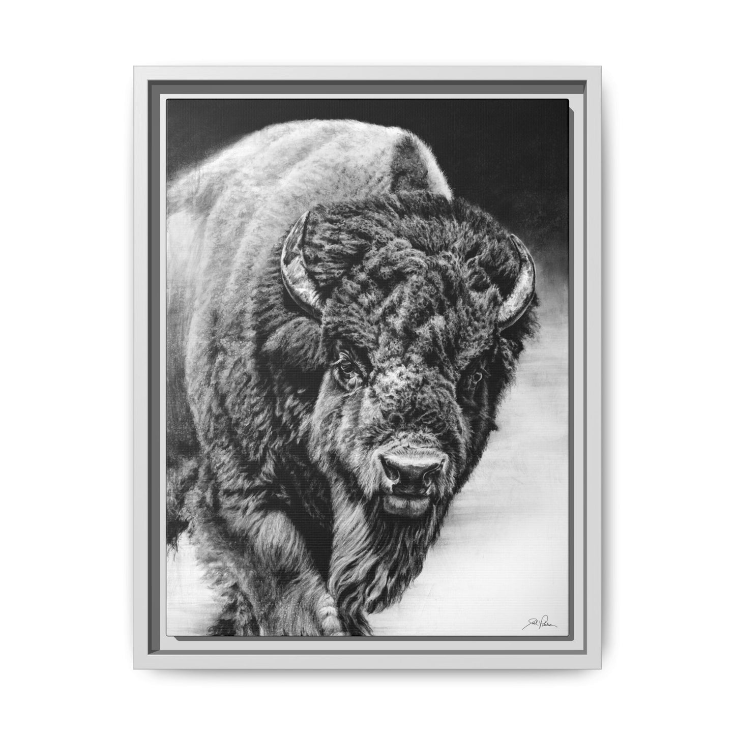 "Heavyweight Champ" Framed Canvas