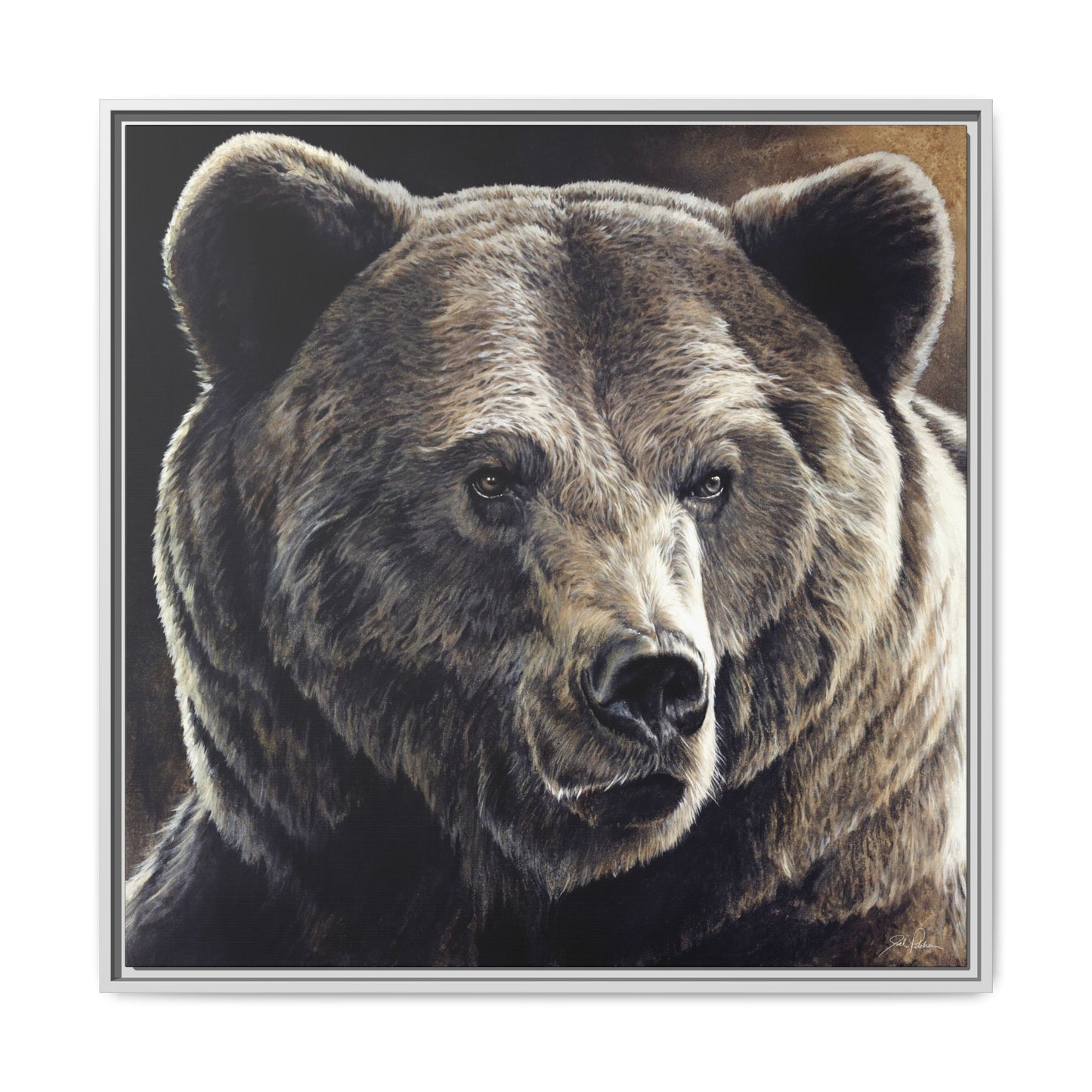 "Kodiak" Framed Canvas