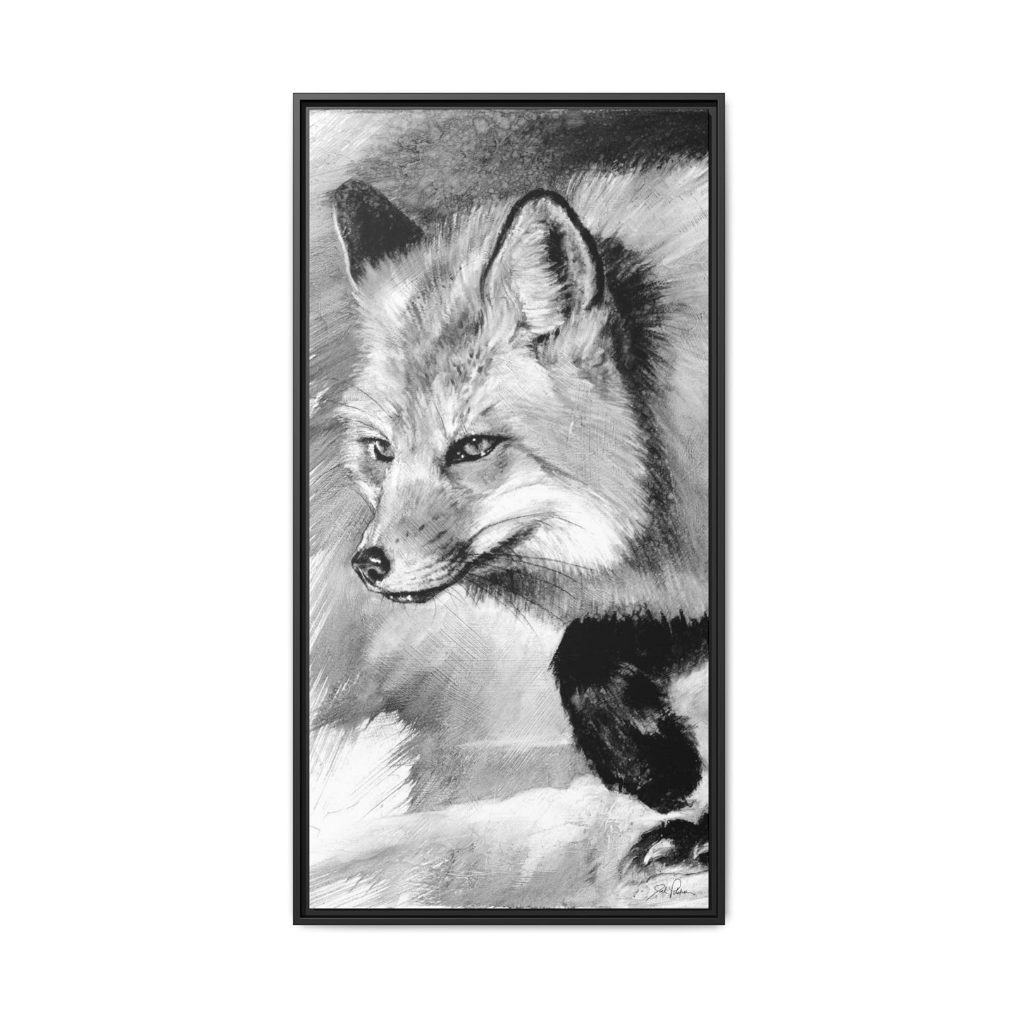 "Fox" Framed Canvas