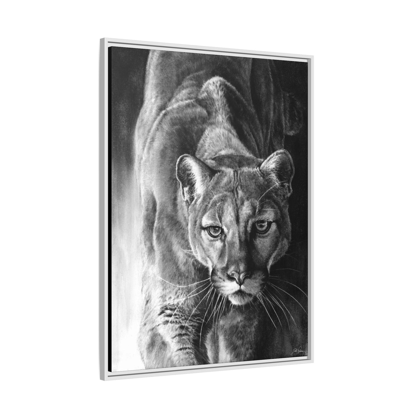 "Watcher in the Woods" Framed Canvas