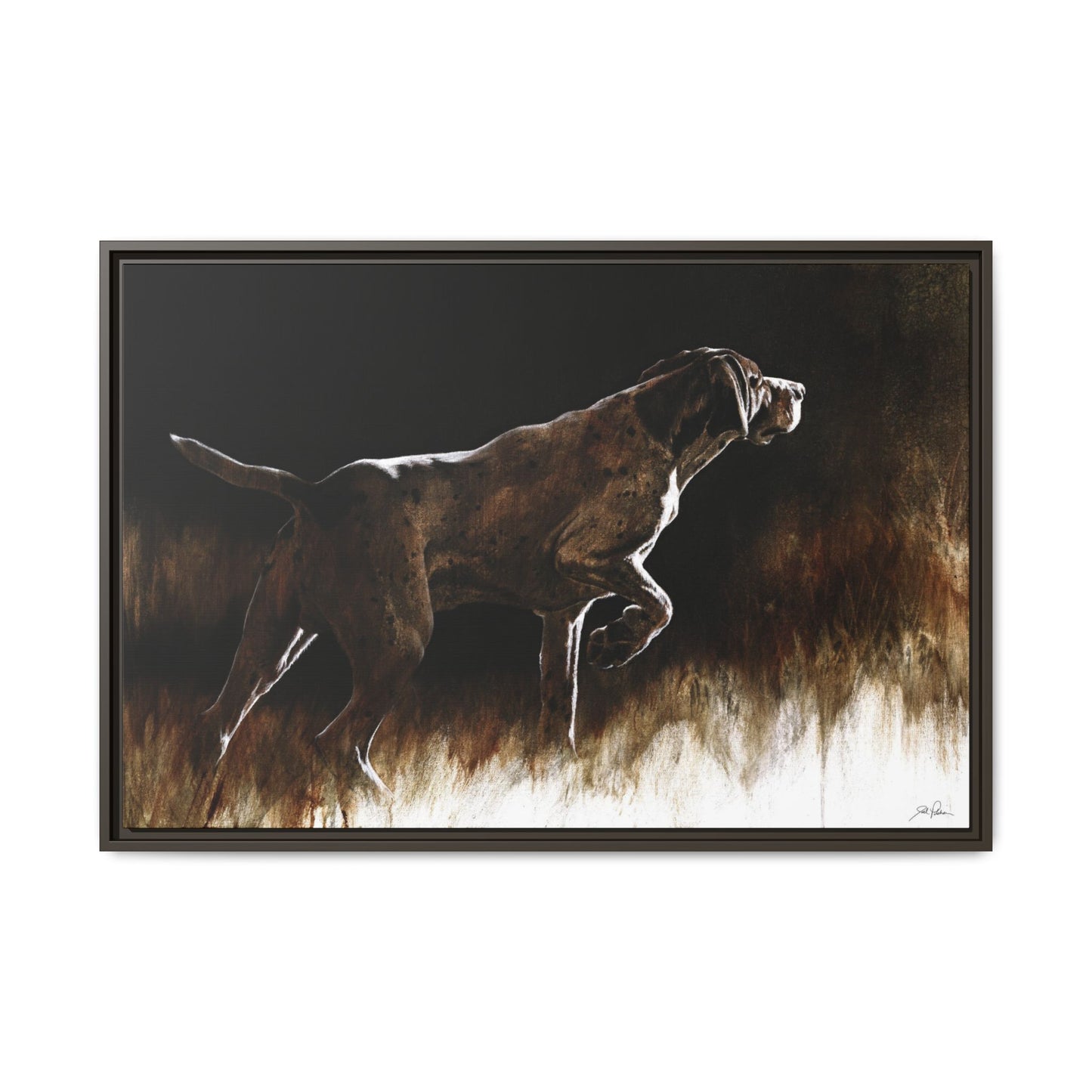 "On Point" Framed Canvas