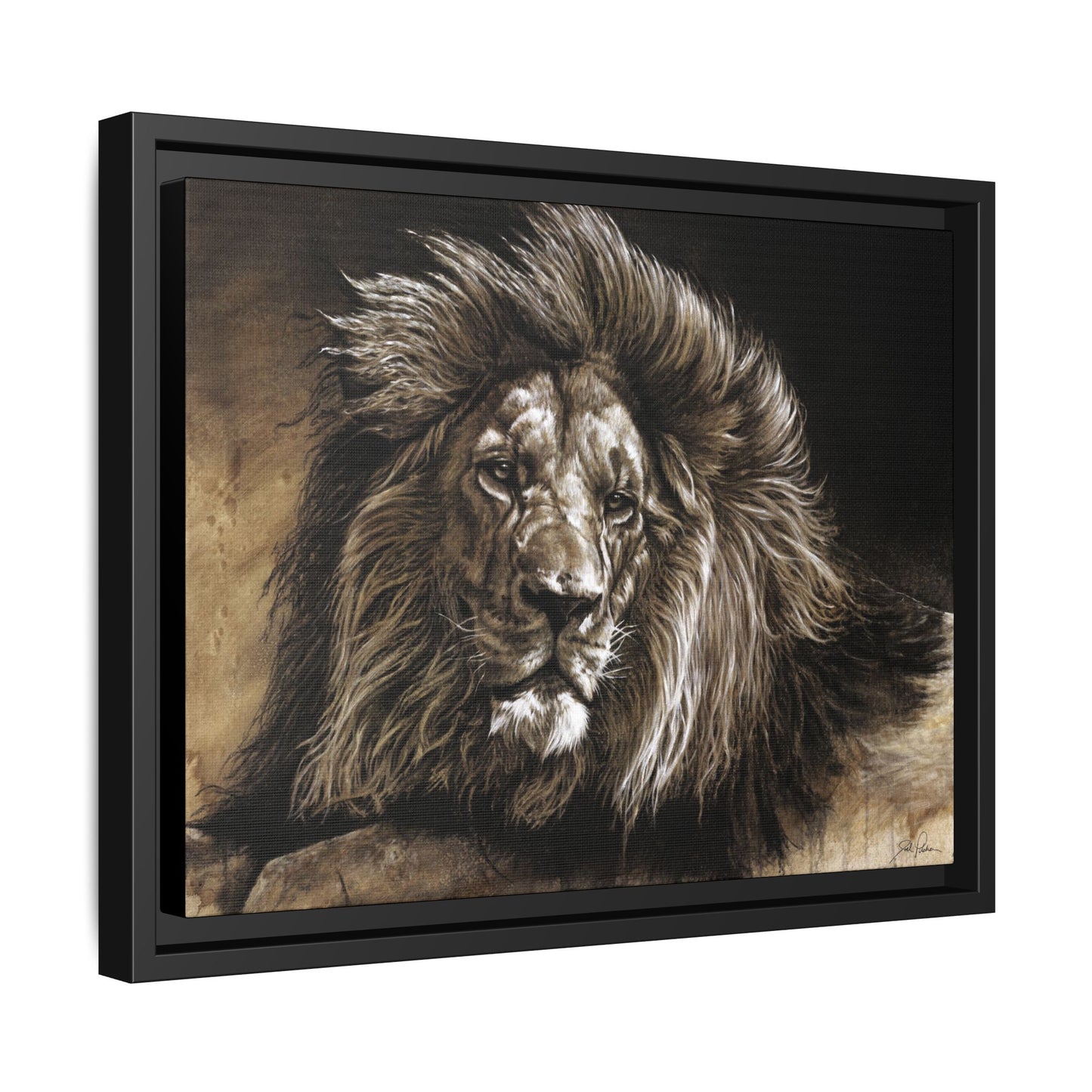 "No Worries" Framed Canvas