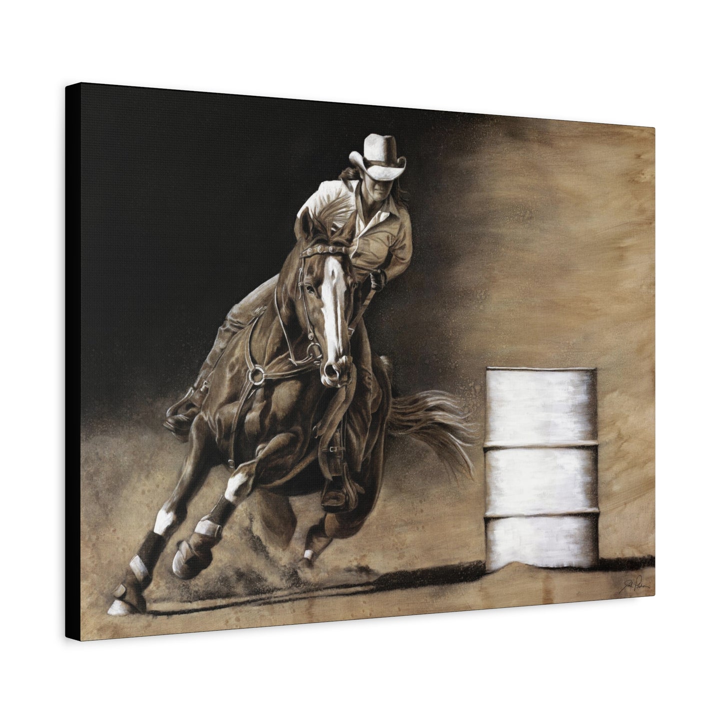 "Turn and Burn" Stretched Canvas