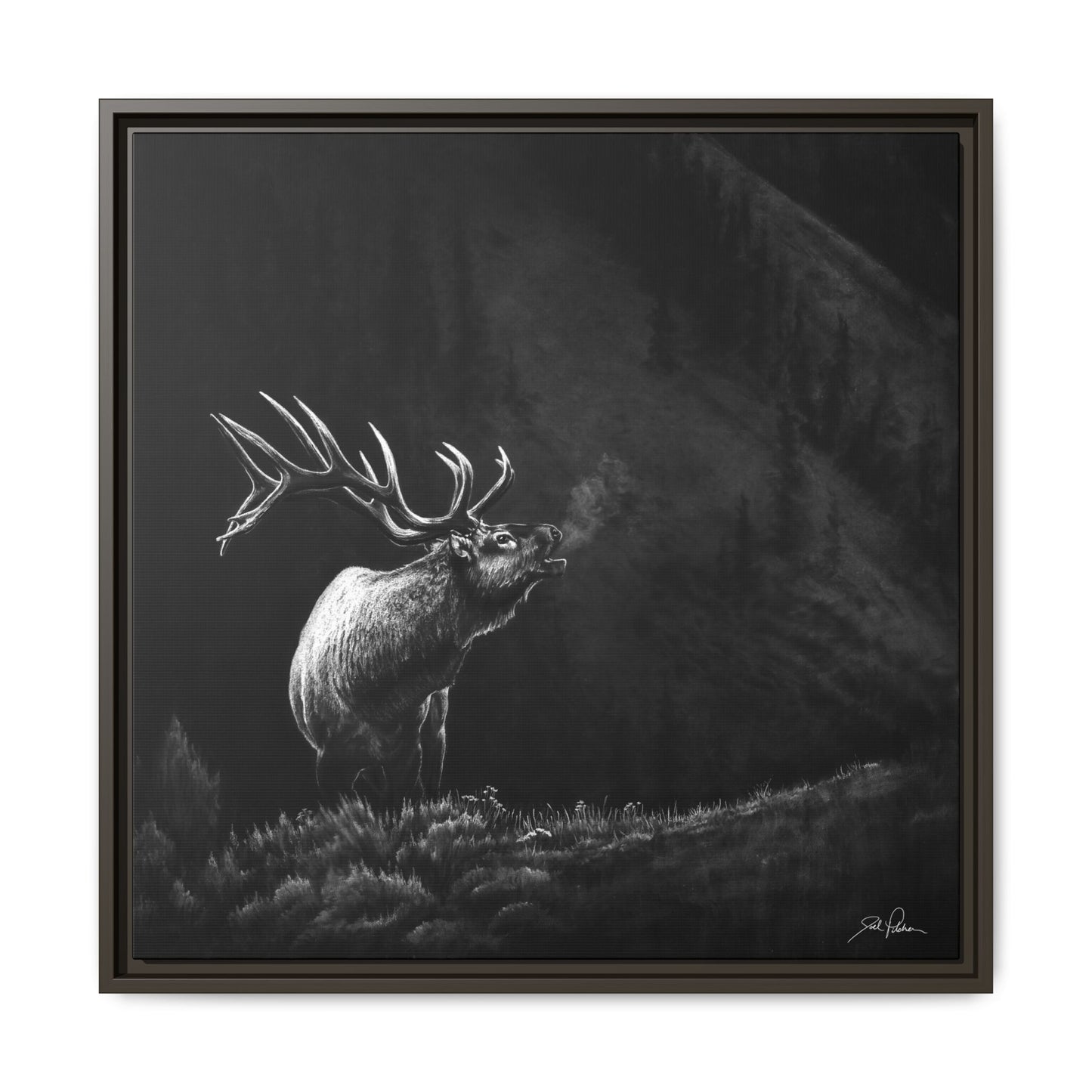 "Mountain Monarch" Framed Canvas
