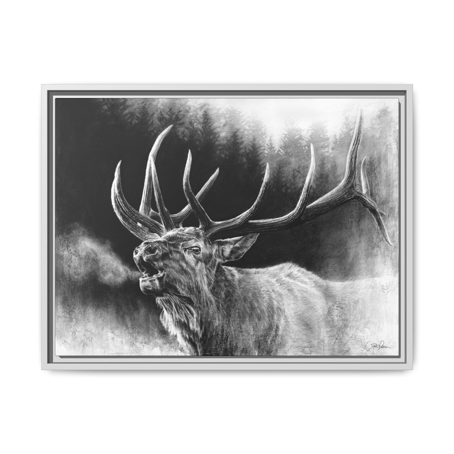 "Bugle Boy" Framed Canvas