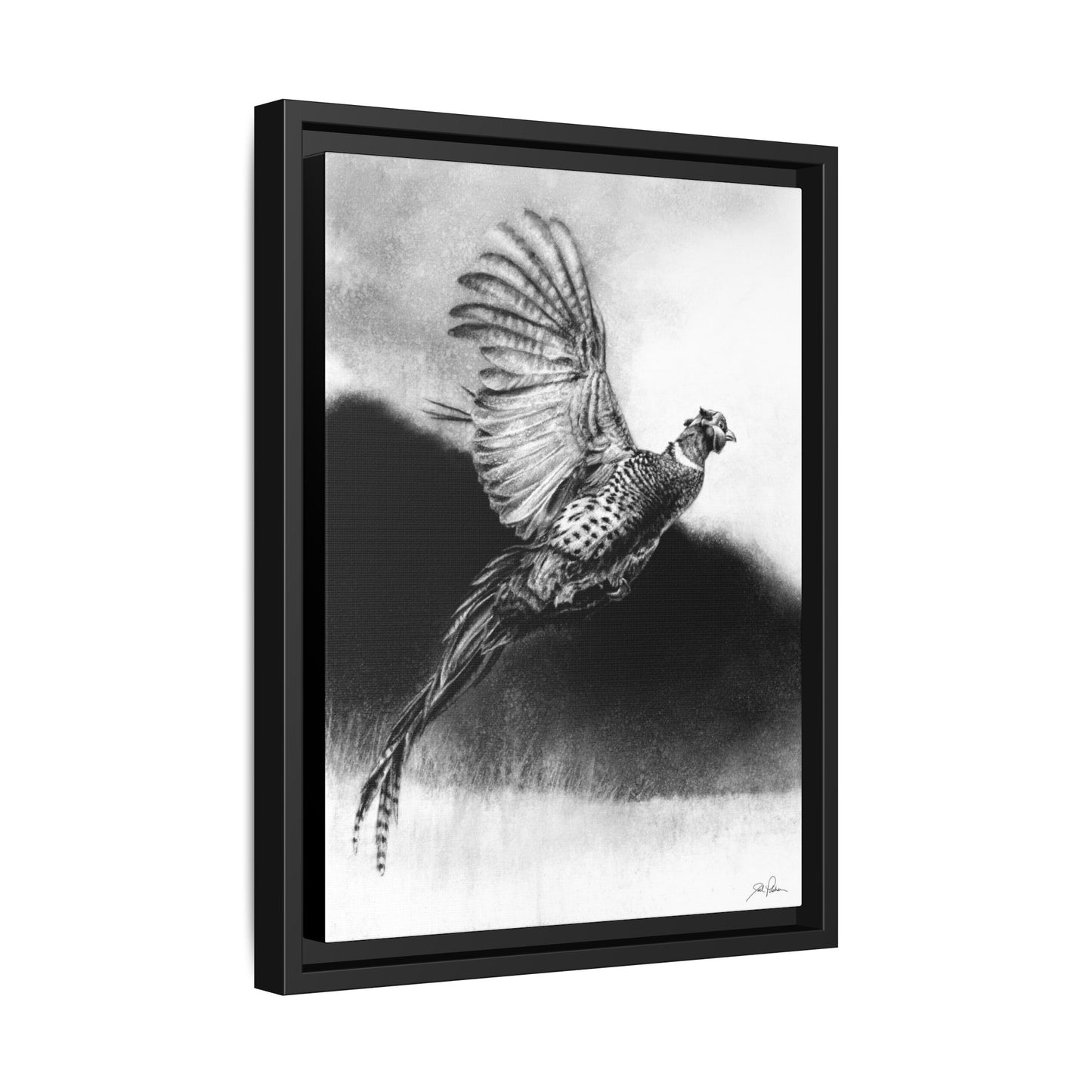 "Flushed" Framed Canvas