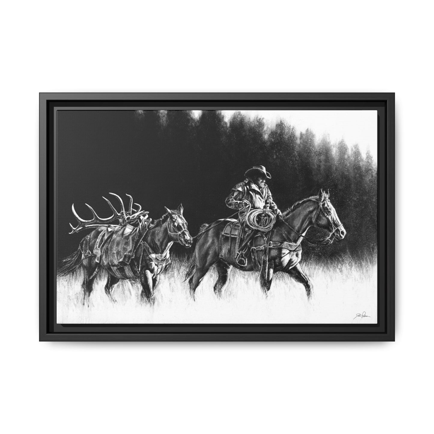 "The Long Haul" Framed Canvas