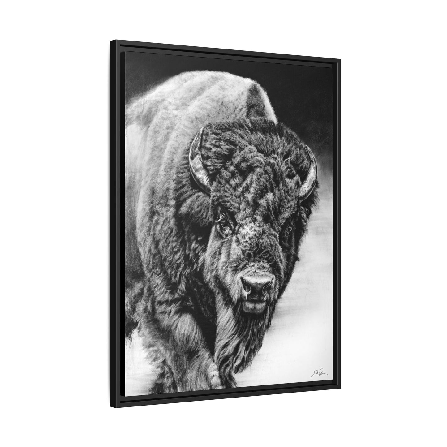 "Heavyweight Champ" Framed Canvas