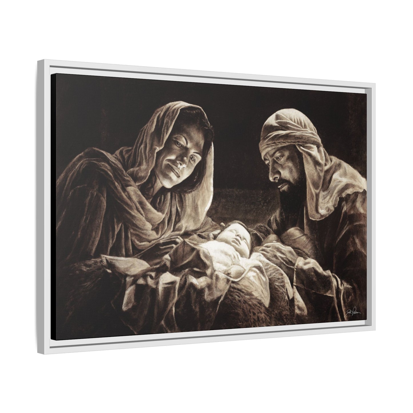 "Light of the World" Framed Canvas