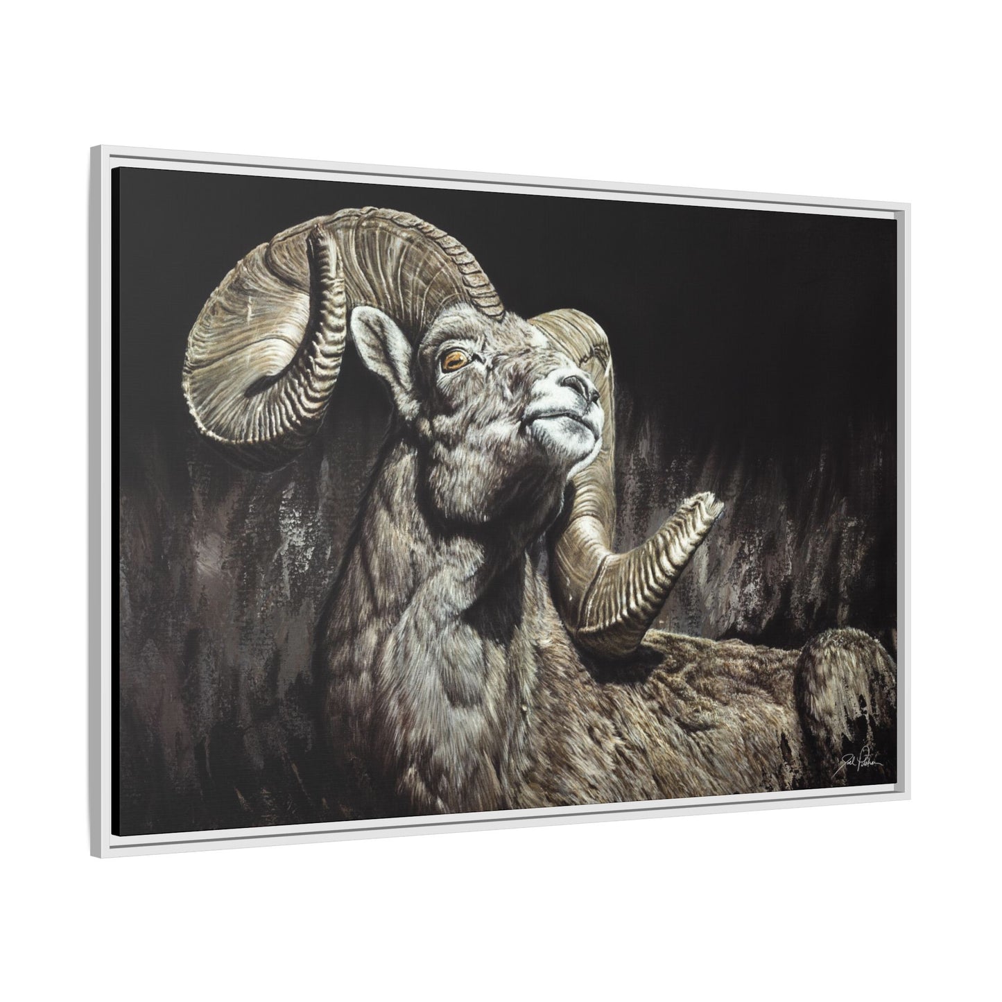 "Golden Eye" Framed Canvas