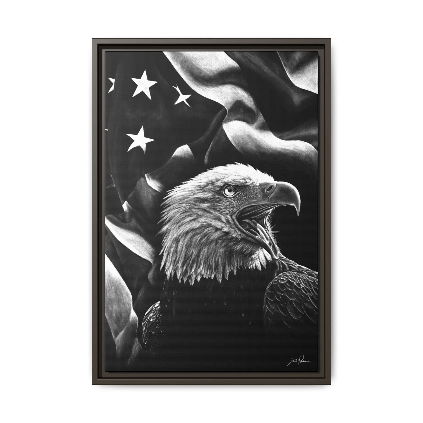 "American Eagle" Framed Canvas