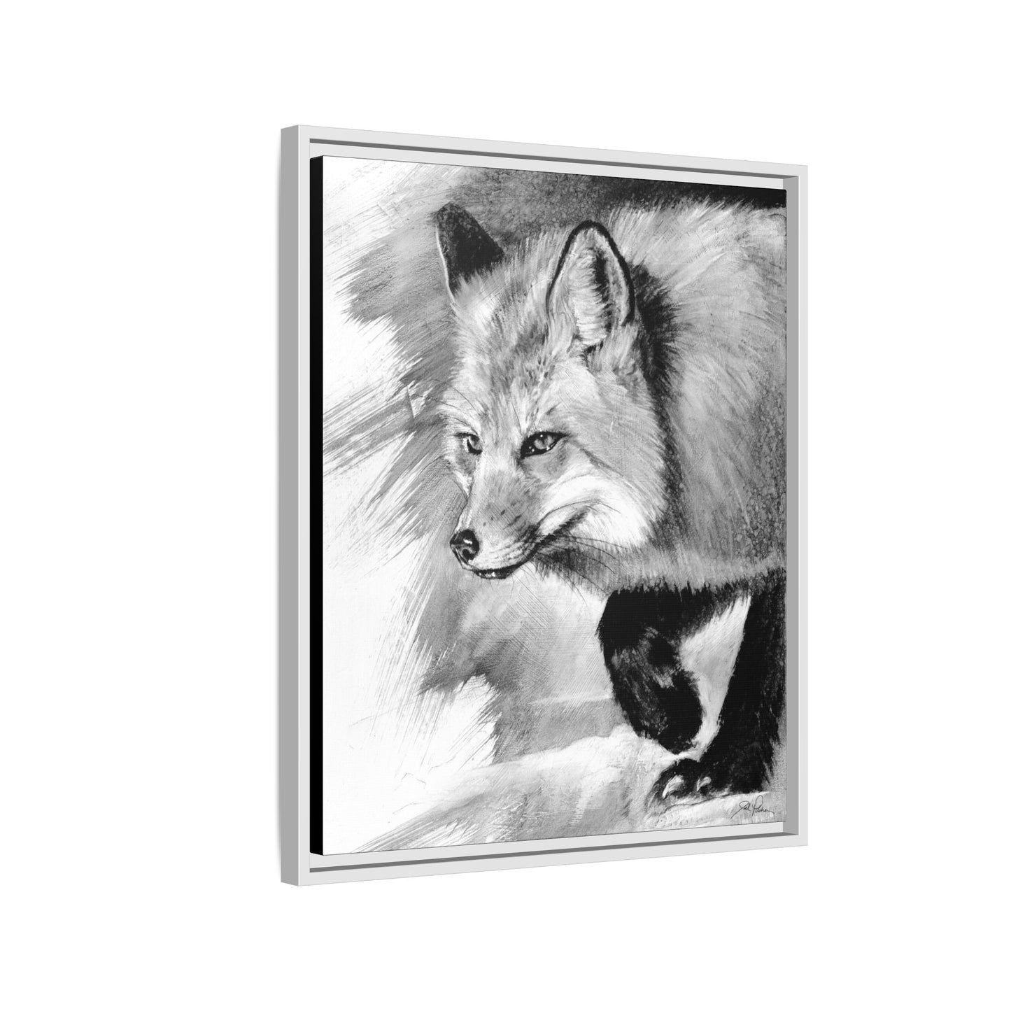 "Fox" Framed Canvas
