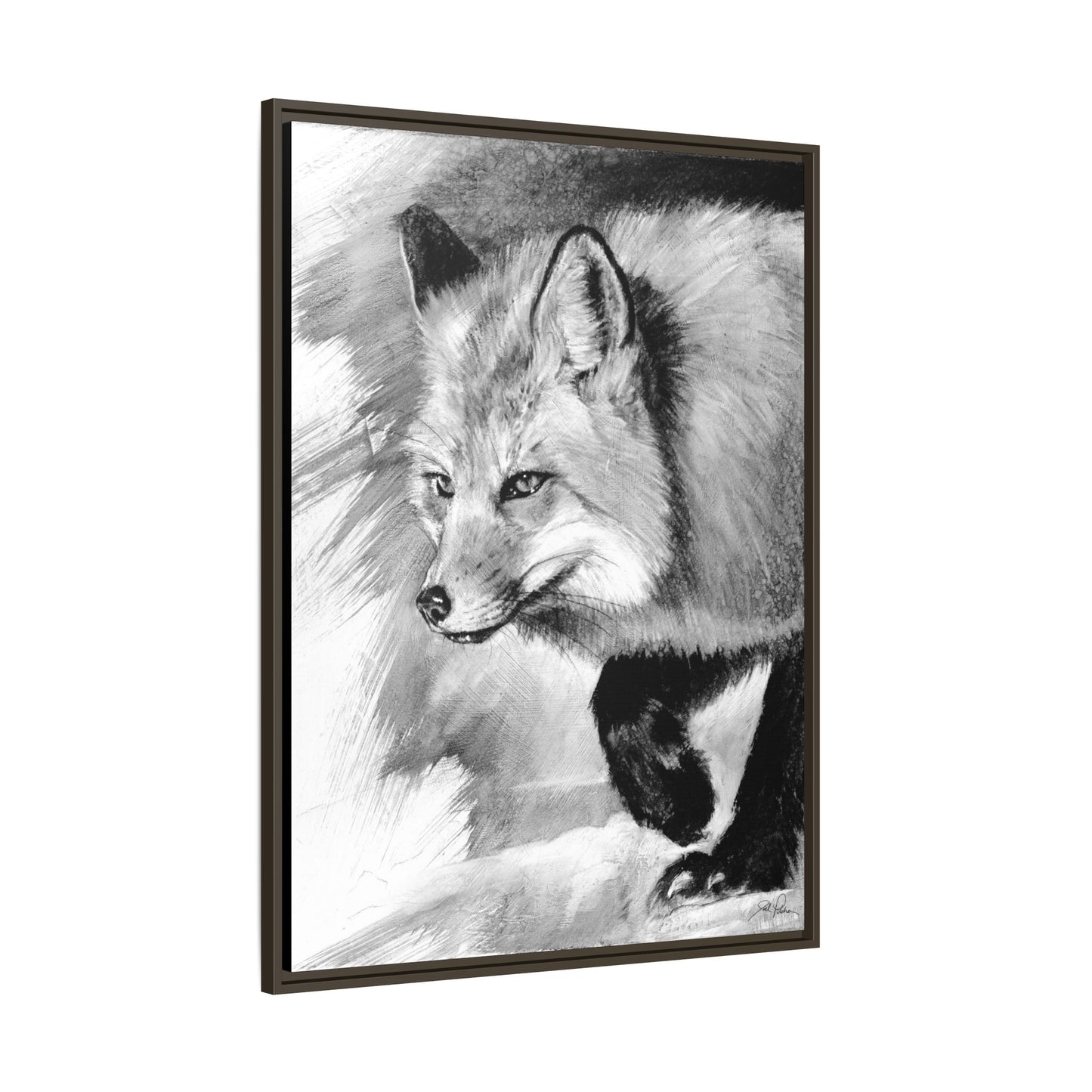 "Fox" Framed Canvas