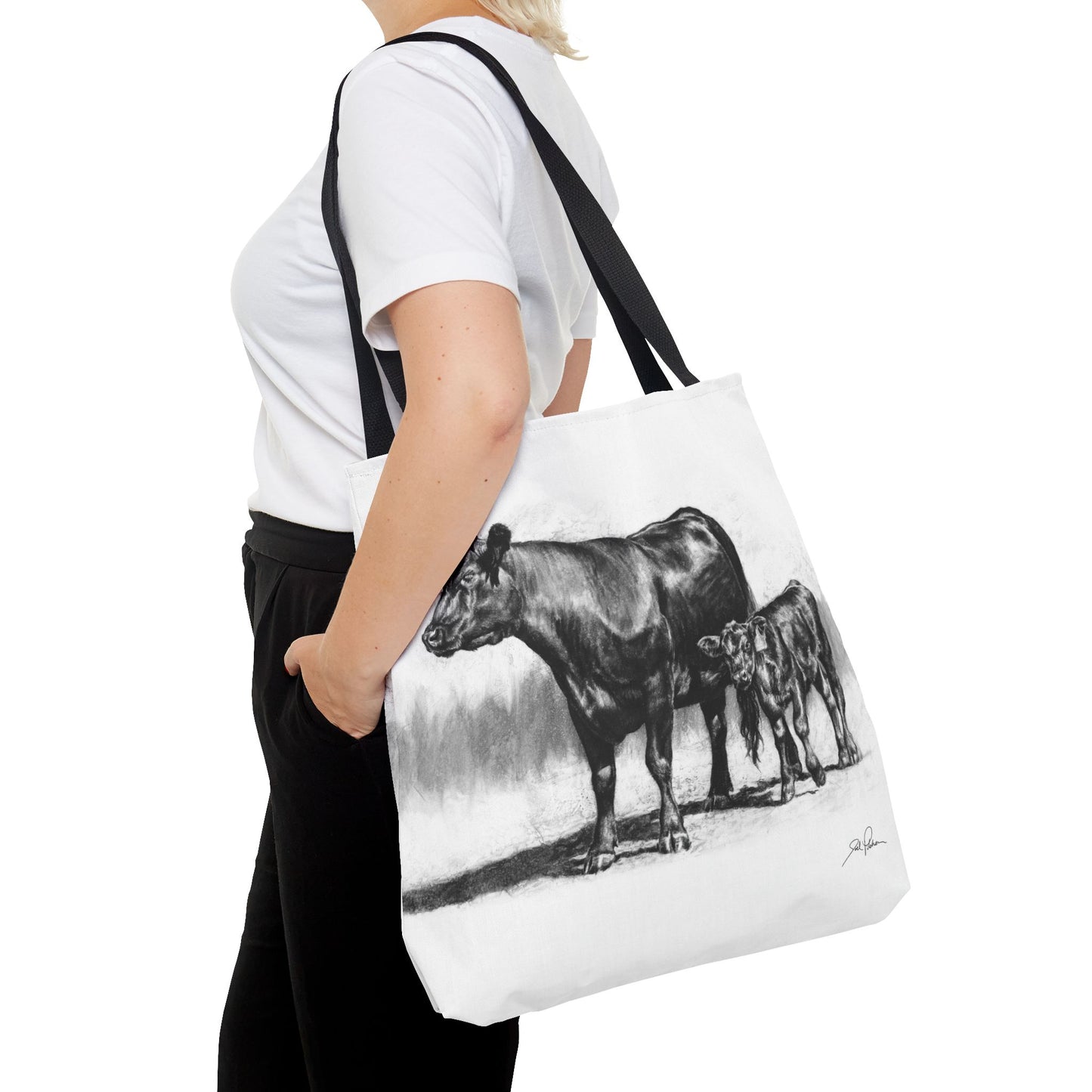"Mama Cow & Calf" Tote Bag