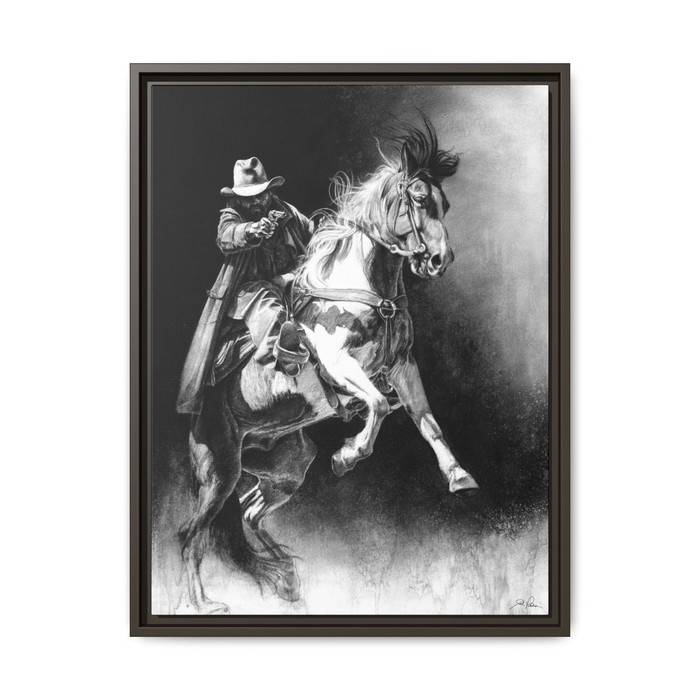 "Rough Rider" Framed Canvas