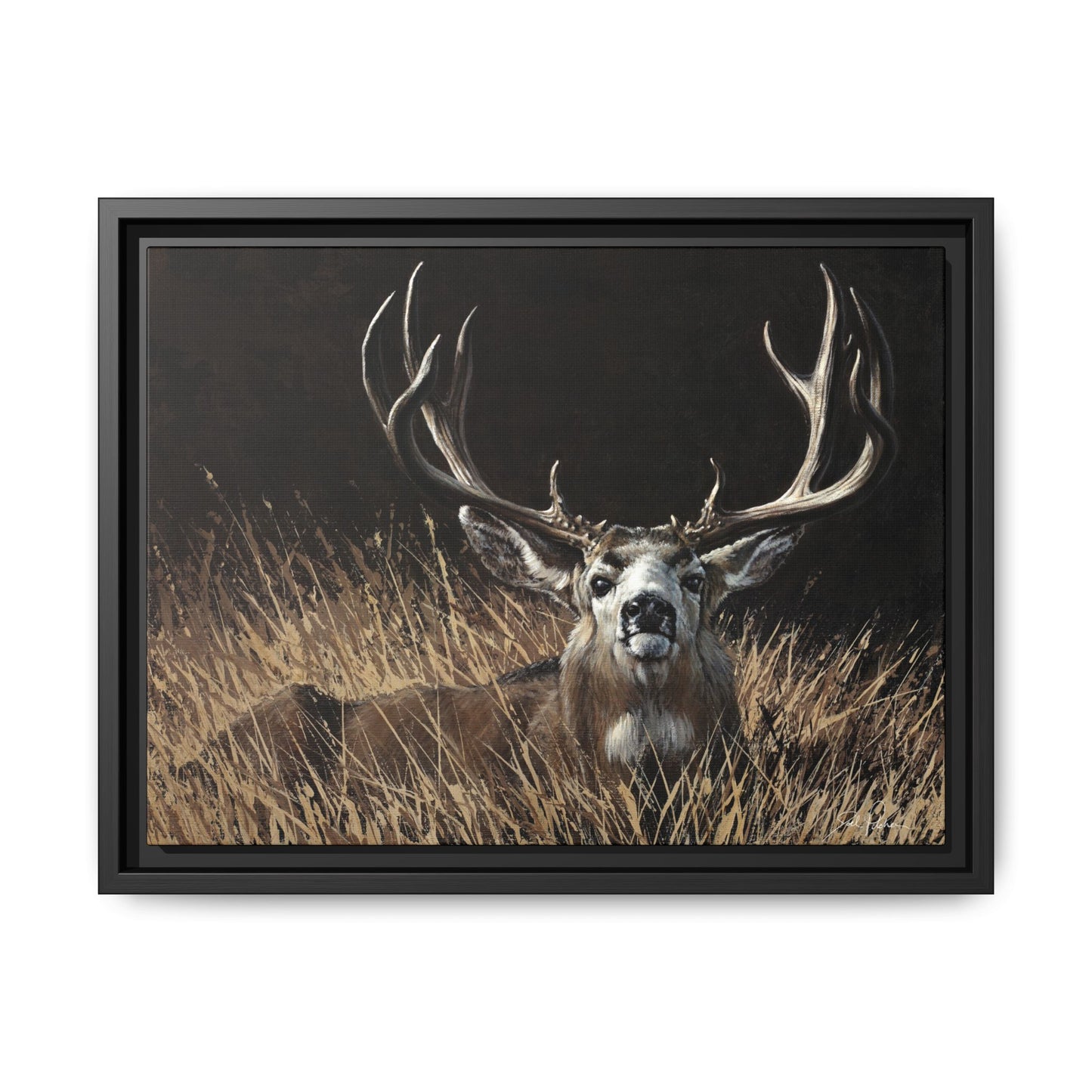 "Eye Contact" Framed Canvas