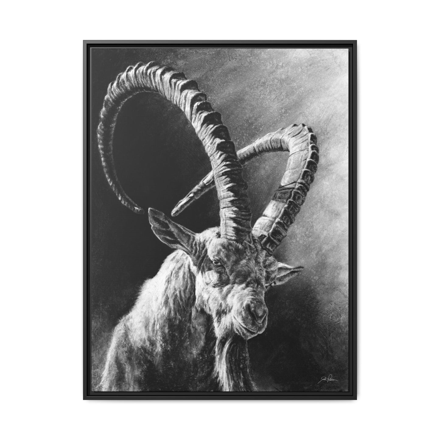 "Ibex" Framed Canvas