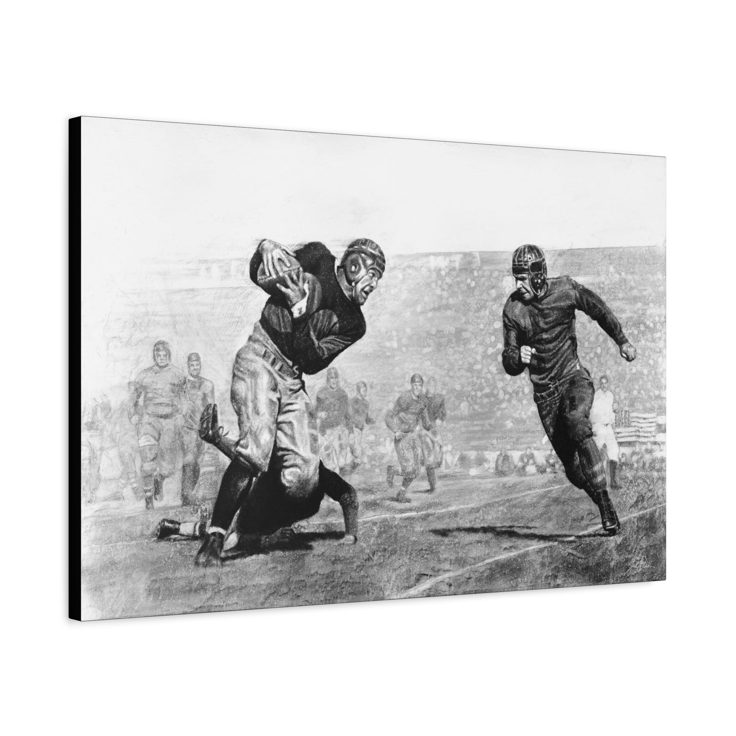 "Leatherheads" Stretched Canvas