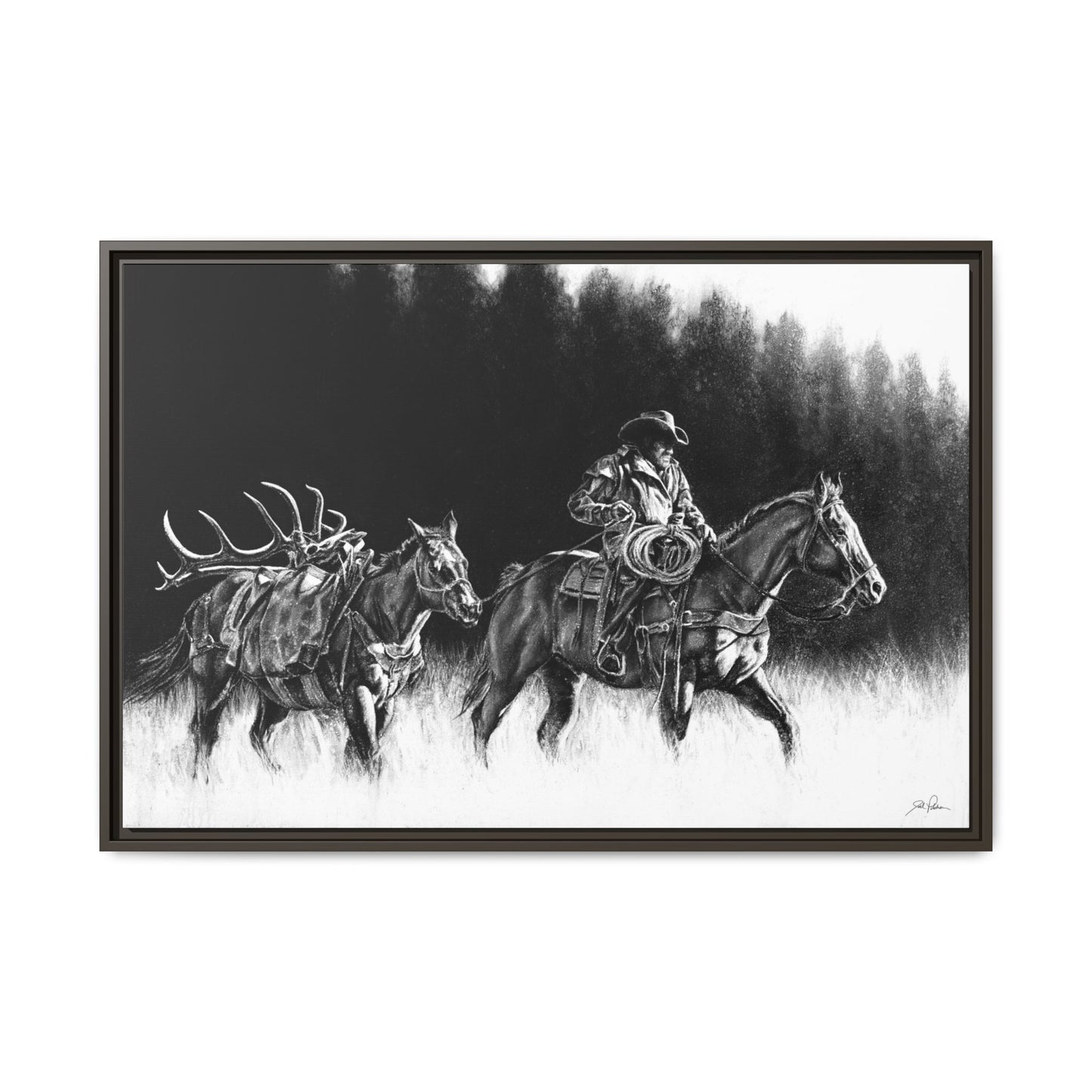 "The Long Haul" Framed Canvas